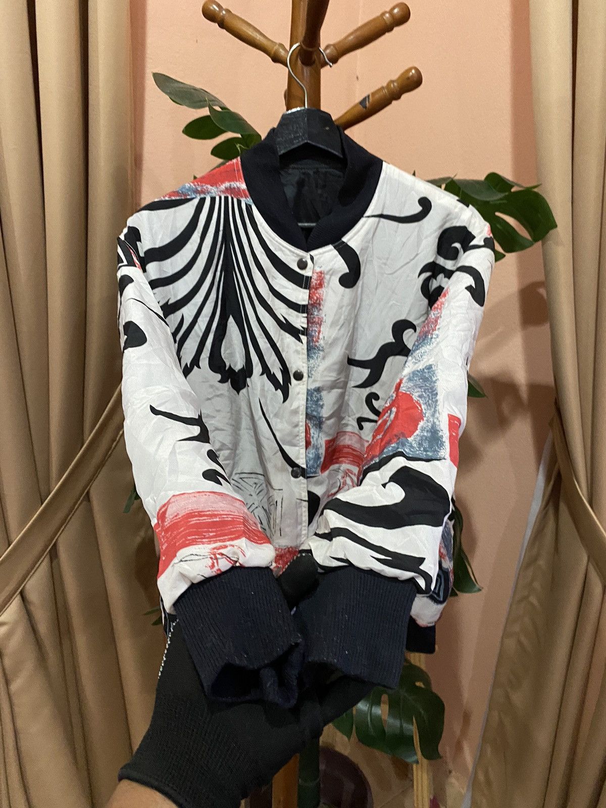 Other Reversible Abstract Print Bomber Jacket - Modern Streetwear Size US L / EU 52-54 / 3 - 6 Thumbnail