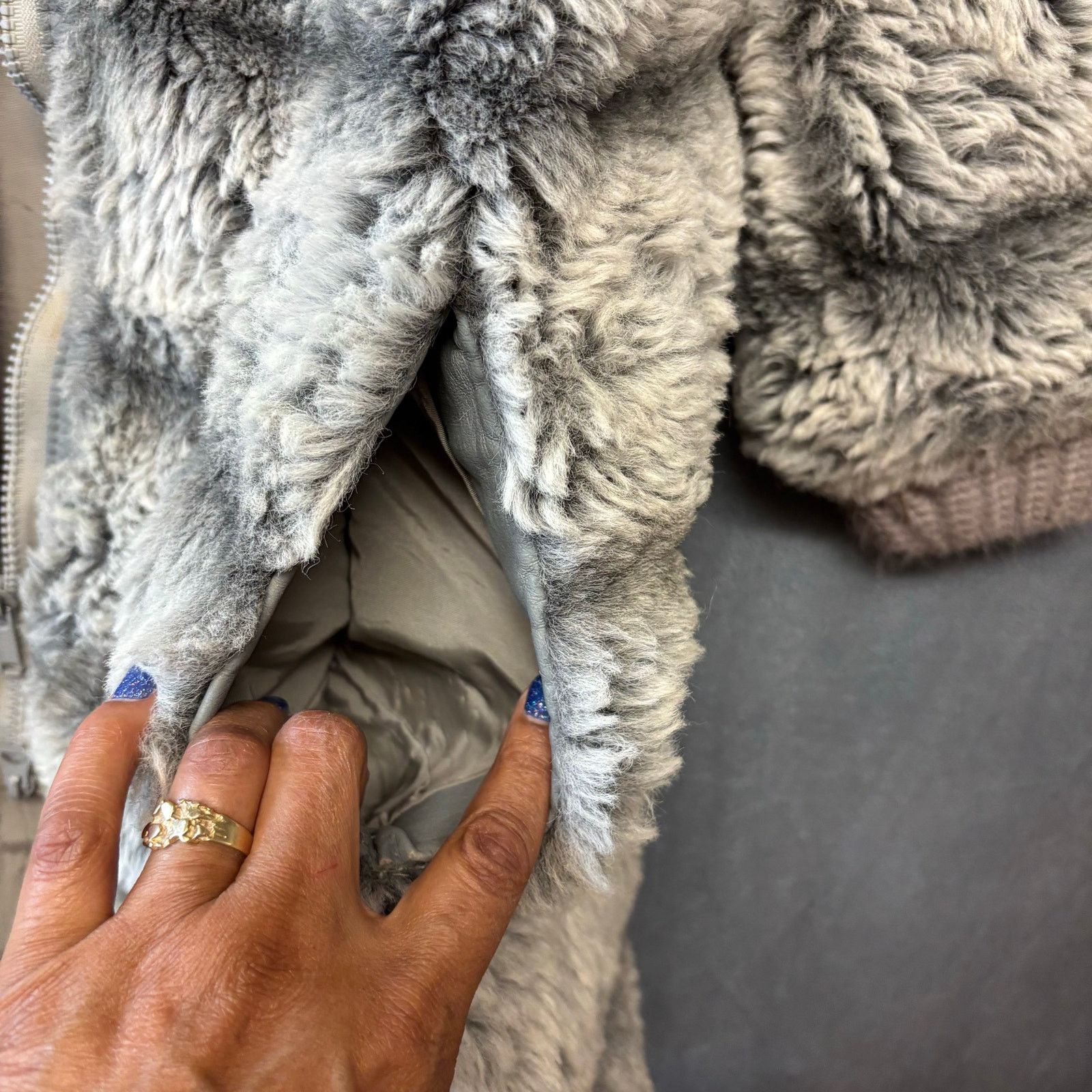 Other Sears Fashion Faux Fur Jacket Mob Wife Gangster Runway Money Size XL / US 12-14 / IT 48-50 - 9 Thumbnail
