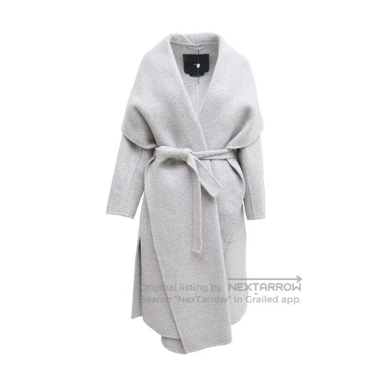 Max Mara Max Mara Grey Cashmere Coat - Black Label Haute Couture Se Size XS / US 0-2 / IT 36-38 - 1 Thumbnail