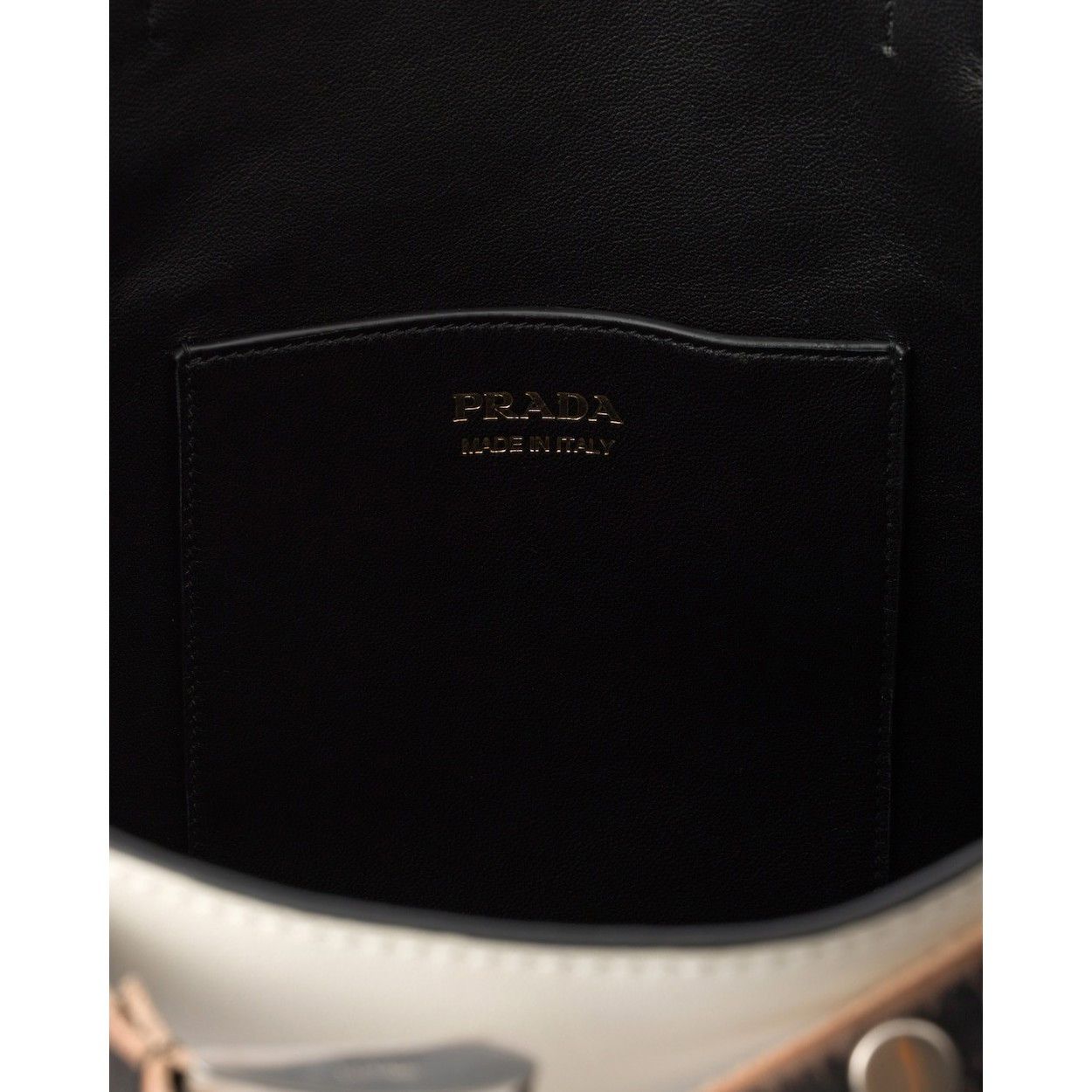 Prada PRADA $6000 White/Black Bucket Bag New & Authentic Size ONE SIZE - 4 Thumbnail