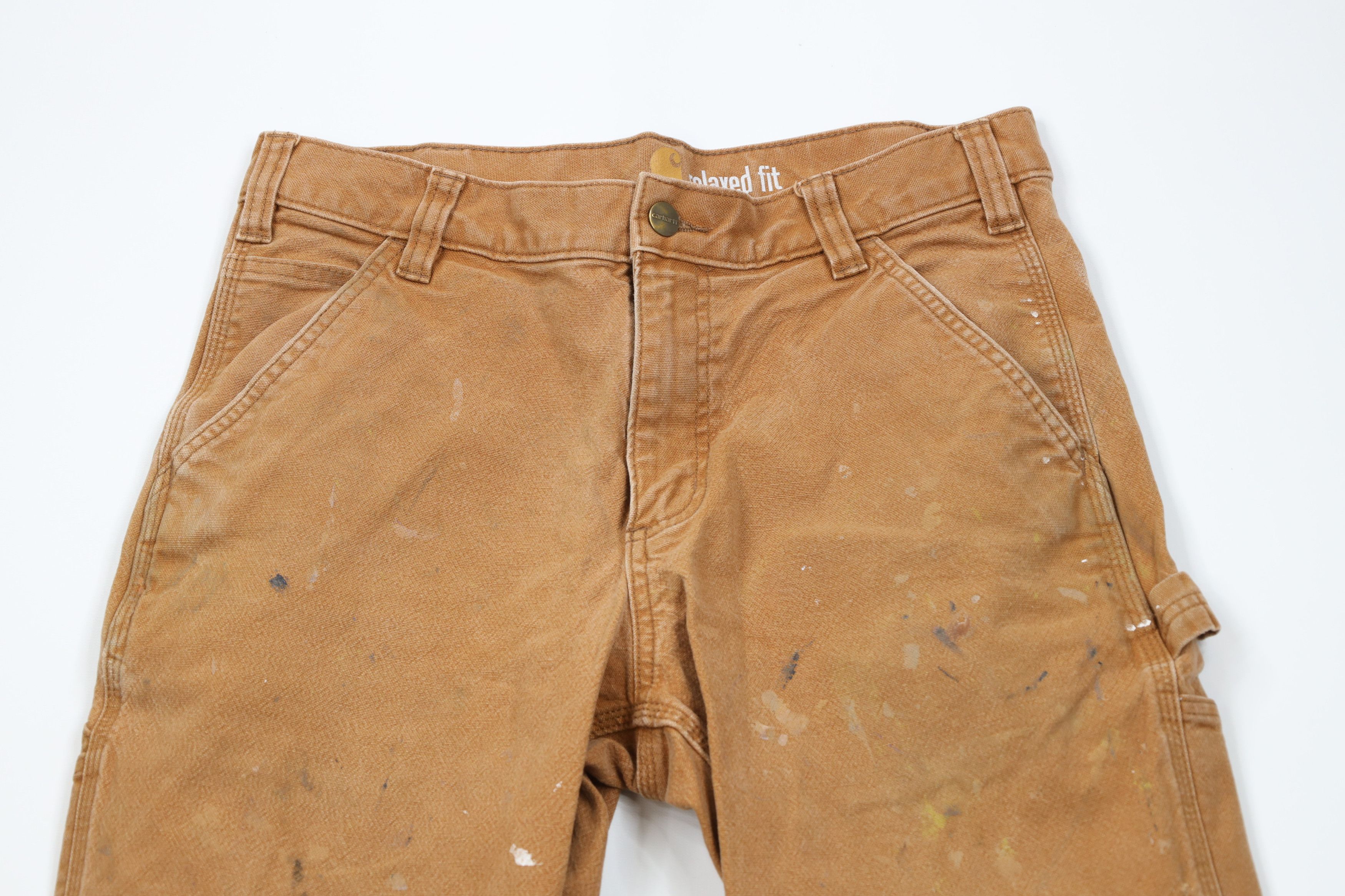 Carhartt × Vintage Vintage Y2K Carhartt Relaxed Fit Canvas Dungaree Pants Brown Size US 32 / EU 48 - 2 Thumbnail