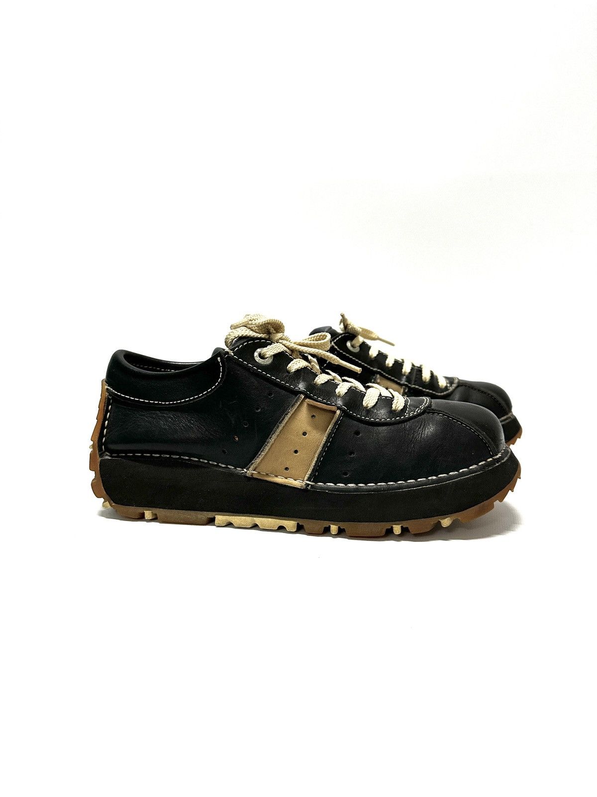 Japanese Brand The Art Company Platfrom Rave Chunky Leather Boots Sneakers Size US 7 / EU 40 - 1 Thumbnail
