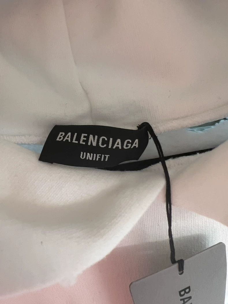 Balenciaga Balenciaga White Fuzzy Letter Hoodie Size US XS / EU 42 / 0 - 2 Thumbnail