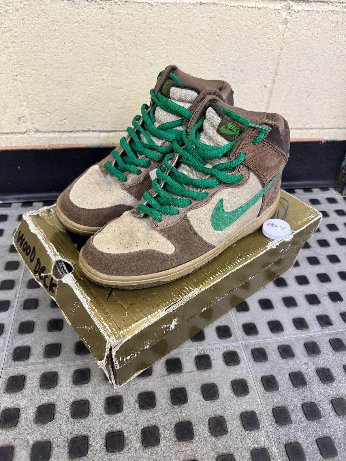 Nike SB 2007 wood deck/ tweed green