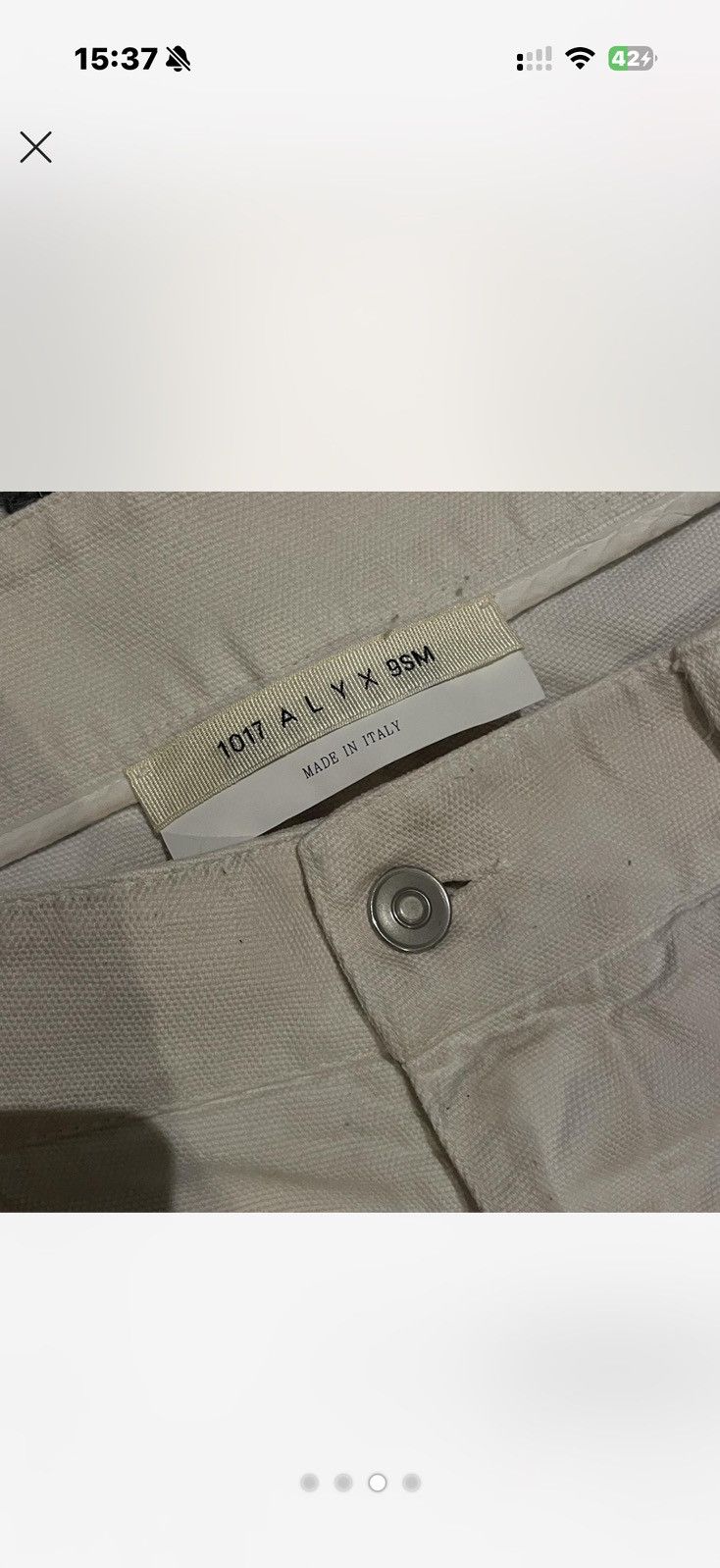 Alyx 1017 ALYX 9SM Skater Pants in Cream Size US 36 / EU 52 - 3 Thumbnail