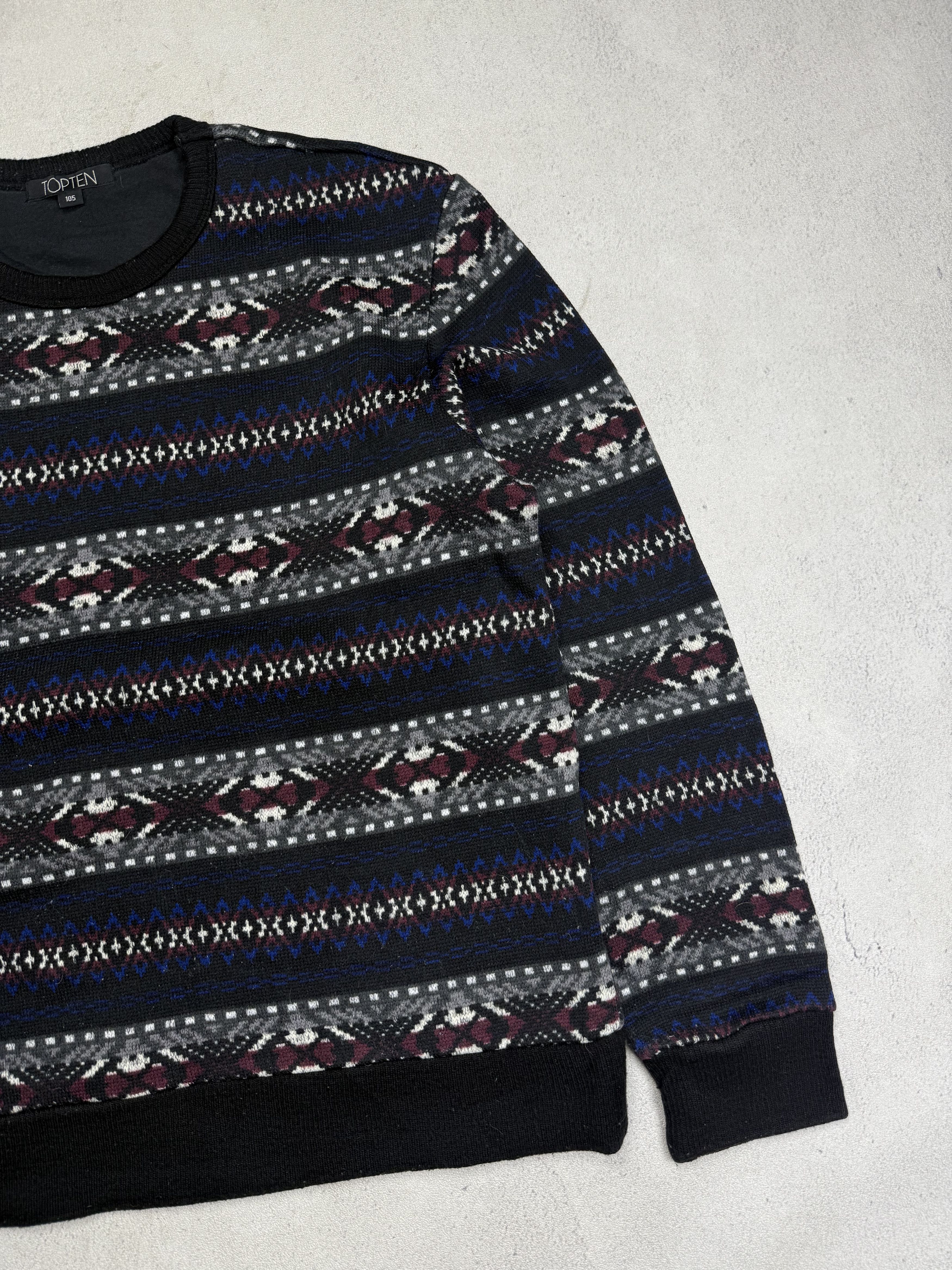Japanese Brand Navajo Nordic Knit Sweater Cardigan Size US M / EU 48-50 / 2 - 3 Thumbnail