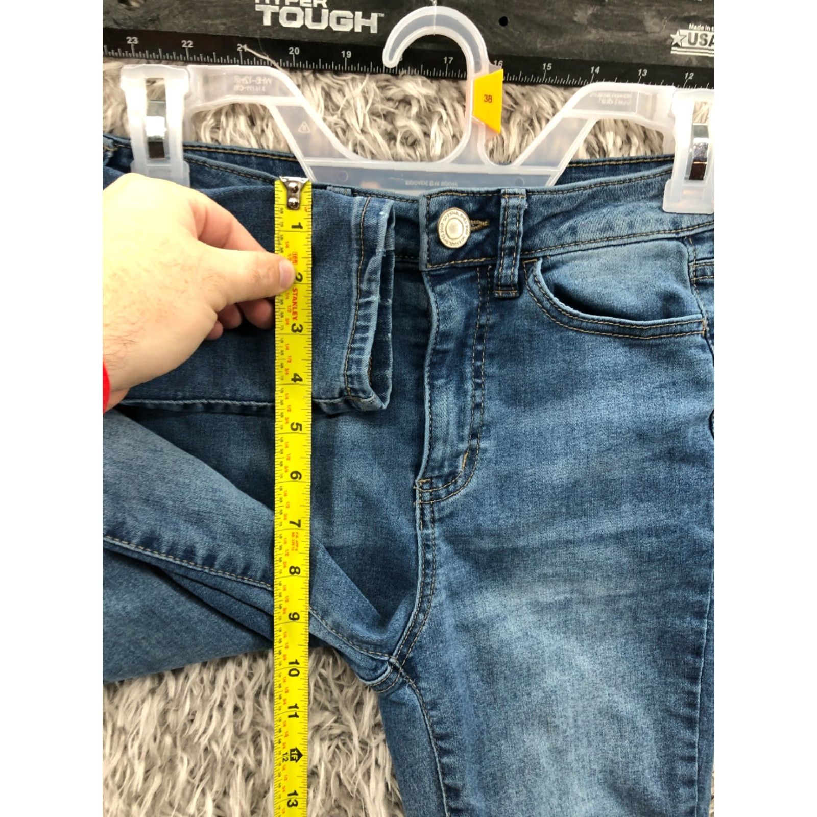Vintage SO High Rise Jegging Jeans Size 3 Juniors Dark Wash Blue Denim Women 5-Pocket Style Regular Fit Vintage: No Size 26" / US 2 / IT 38 - 4 Thumbnail