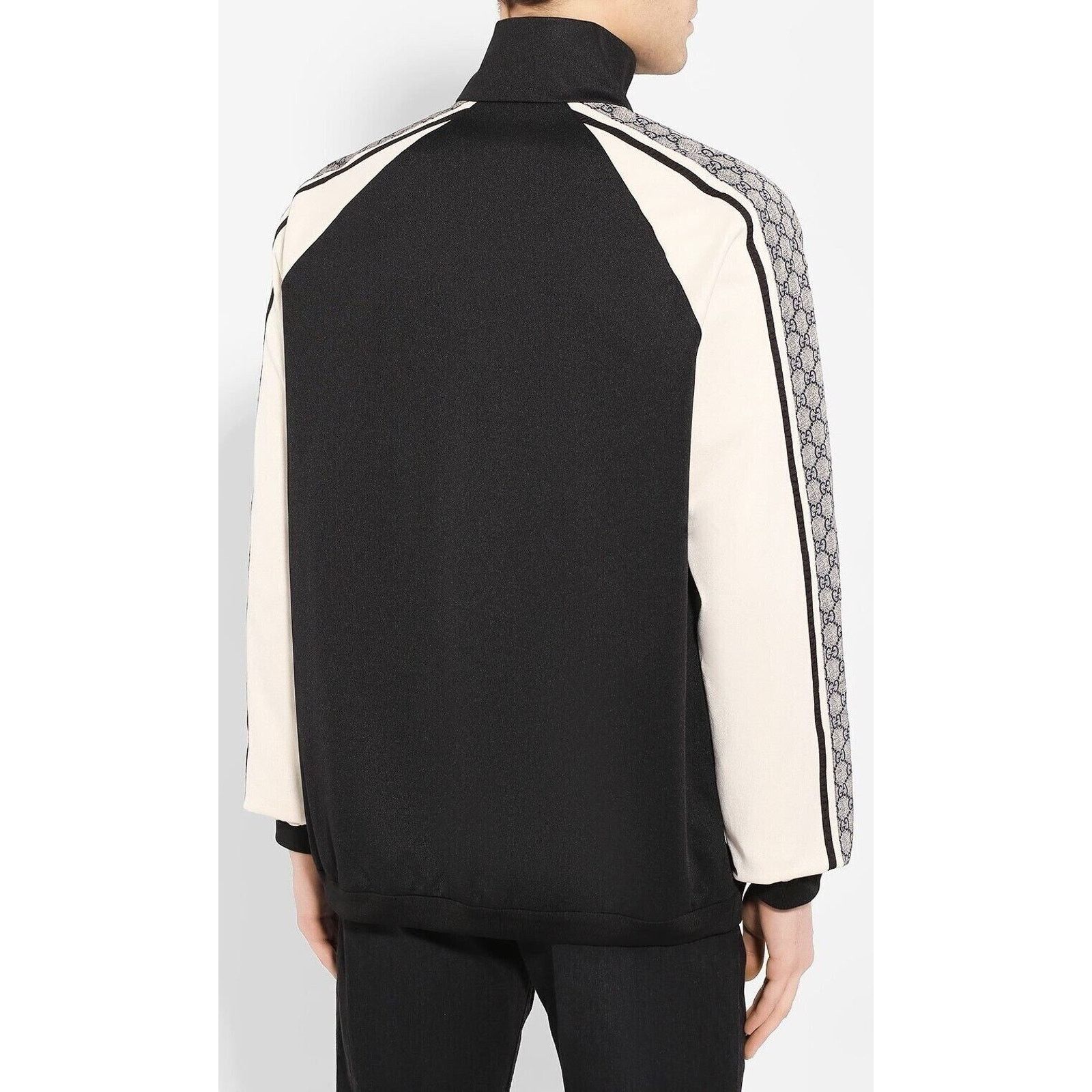 Gucci Gucci Black Oversized Technical Jersey Bomber Track Jacket S Size US S / EU 44-46 / 1 - 14 Thumbnail