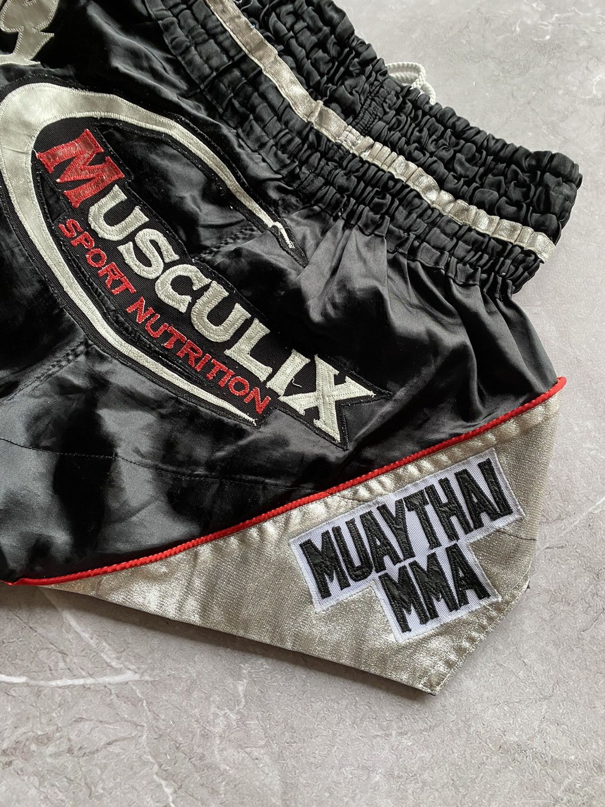 Vintage Vintage THAI4MORE Muay Thai Boxing Training Musculix Shorts Size US 34 / EU 50 - 8 Thumbnail
