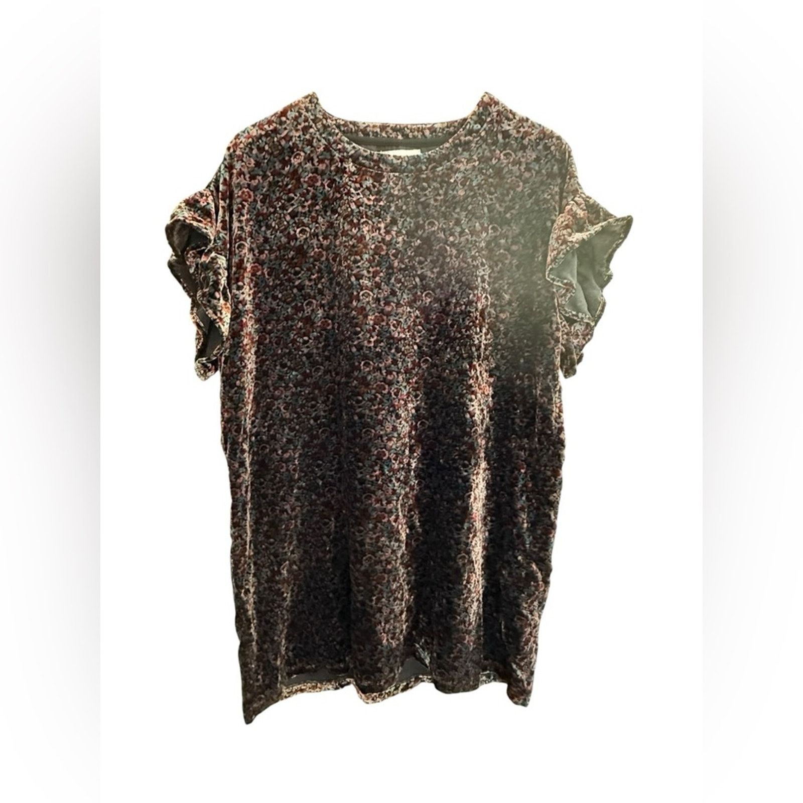 Anthropologie Current/Elliot Velvet Tunic Dress 3 Size L / US 10 / IT 46 - 2 Thumbnail