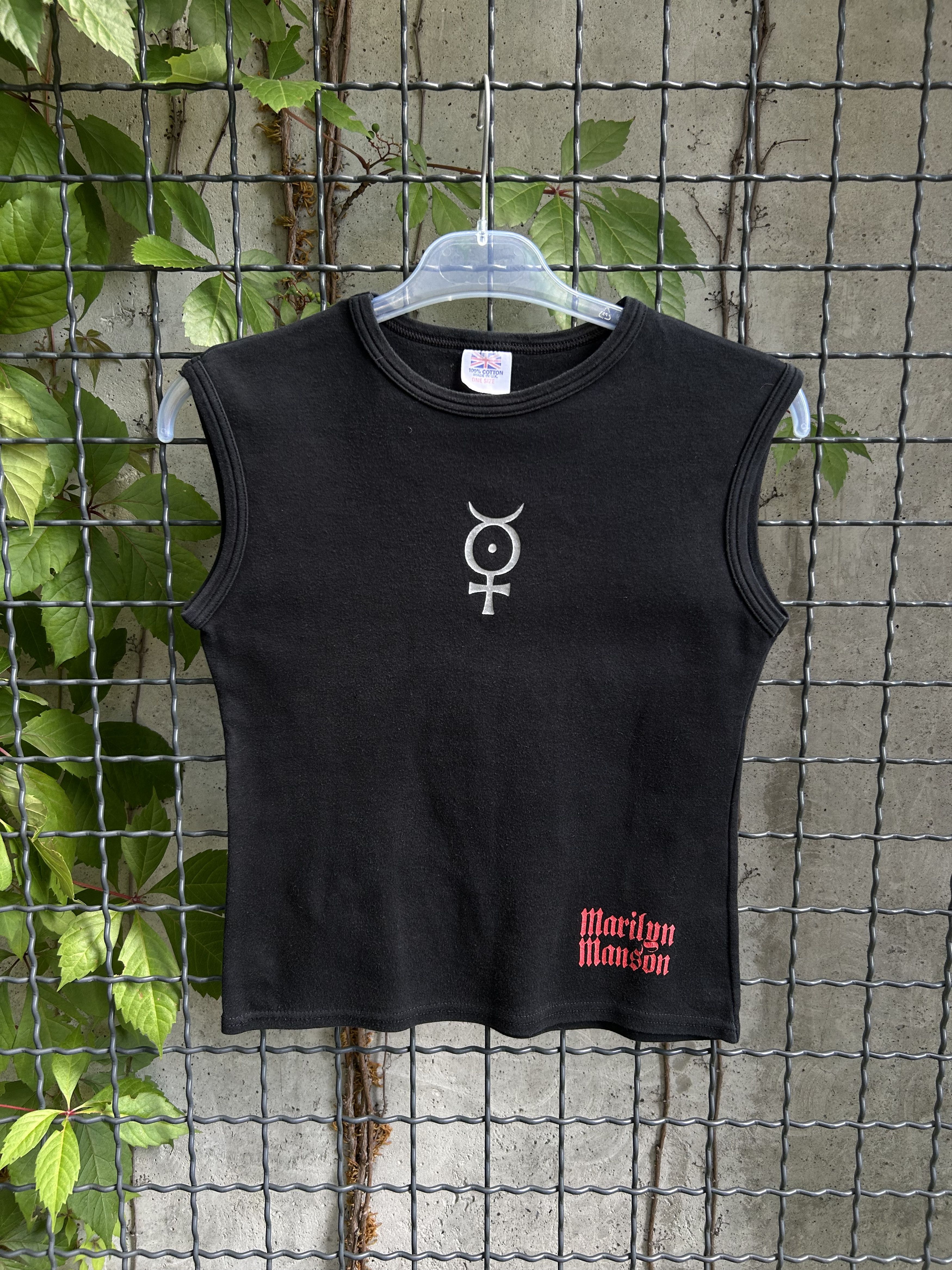 Band Tees Vintage 2000s Marilyn Manson Rock Band Tank Top Shirt Size ONE SIZE - 1 Thumbnail