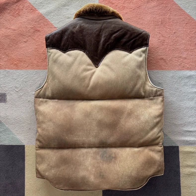 RRL Ralph Lauren RRL Ralph Lauren Down leather vest Size 44S - 5 Thumbnail