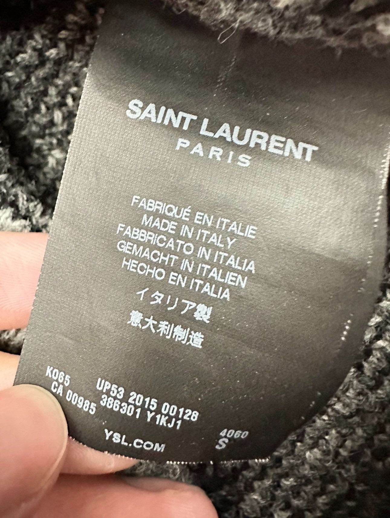 Saint Laurent Paris Saint Laurent Paris FW15 Geometric Knit Sz.S Size US S / EU 44-46 / 1 - 4 Thumbnail