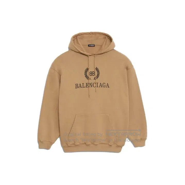 Balenciaga Balenciaga Casual Logo Hoodie in Khaki. Size US XS / EU 42 / 0 - 1 Thumbnail