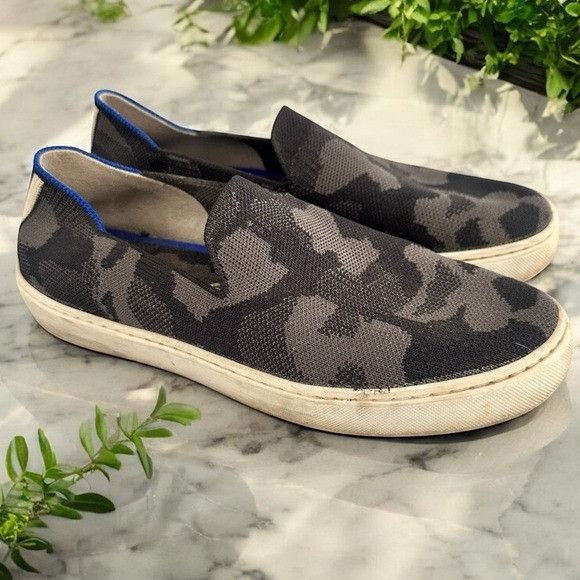 Rothy's Rothy’s Gray Camo Slip on Sneakers Size US 7 / IT 37 - 1 Thumbnail