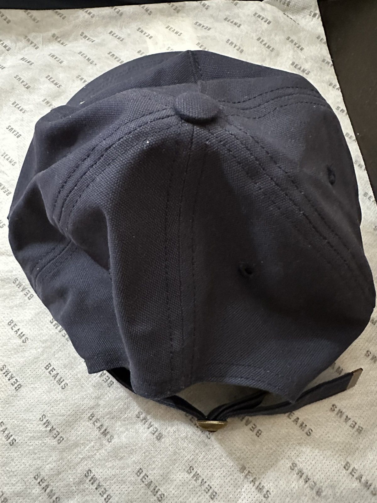 Beams Plus Beam Plus/Japan x Quaker Marine Supply 6 Panel Hat Navy Blue Size ONE SIZE - 3 Thumbnail
