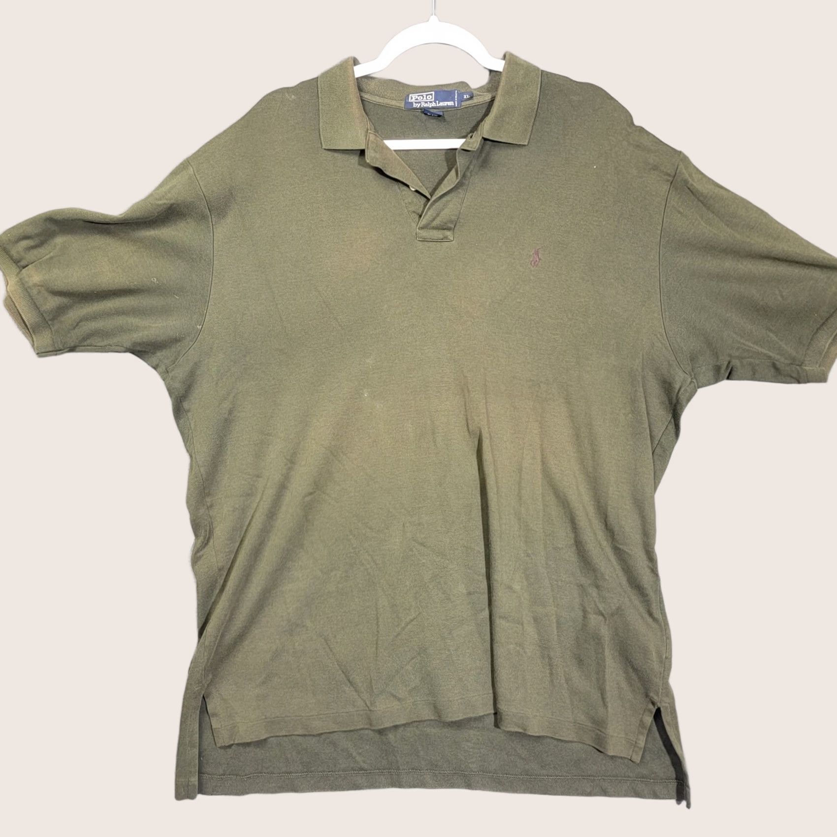 Polo Ralph Lauren Polo Ralph Lauren T-Shirt Men’s XL Green Short Sleeve Crew Neck Distressed Size US XL / EU 56 / 4 - 1 Thumbnail
