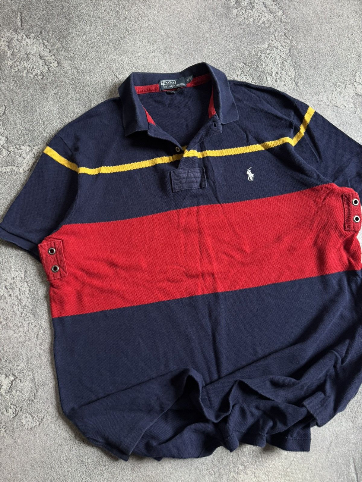 Polo Ralph Lauren Polo Ralph Lauren XL striped polo 👕 tee tshirt vintage rugby Size US XL / EU 56 / 4 - 3 Thumbnail