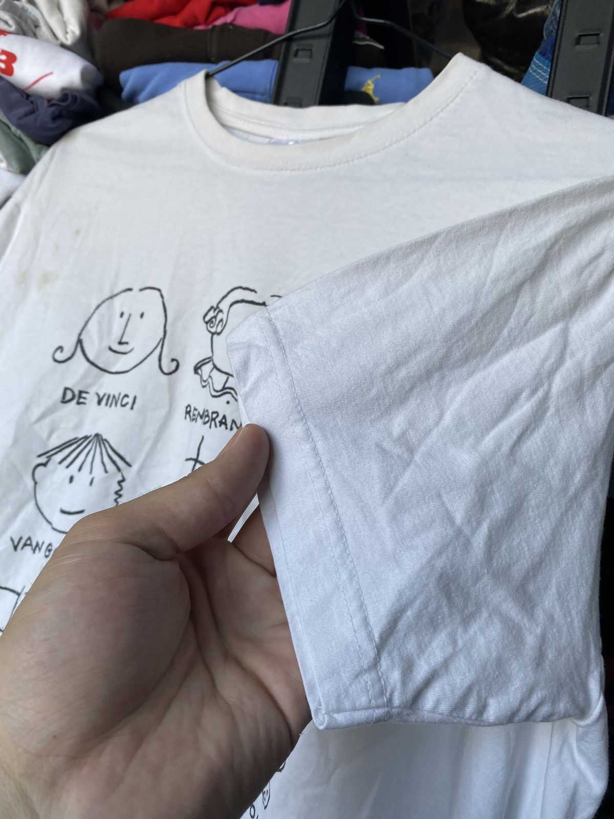 Other 90s Histoire De L’ Art Van Gogh De Vinci Picasso Style Tee Size US M / EU 48-50 / 2 - 9 Thumbnail
