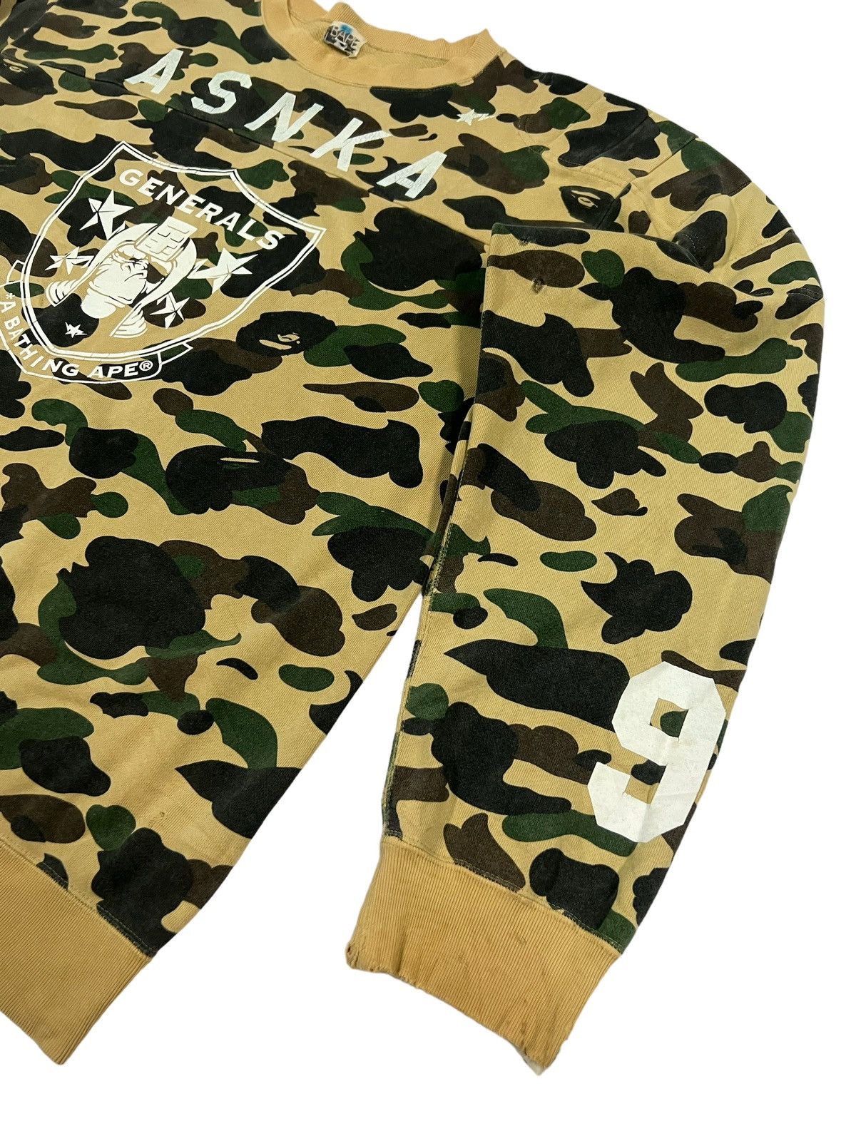 Bape 1st Camo Generals Crewneck Size US XL / EU 56 / 4 - 5 Thumbnail