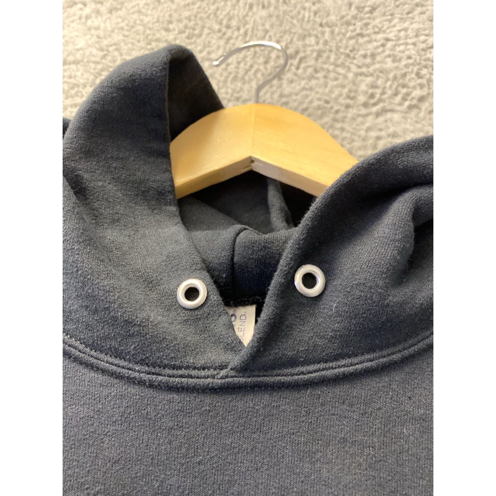 Jerzees JERZEES Hoodie Black L Mens University Logo Pullover Sweatshirt, All Seasons, Hooded, Pockets, Regular Fit Size US L / EU 52-54 / 3 - 8 Thumbnail
