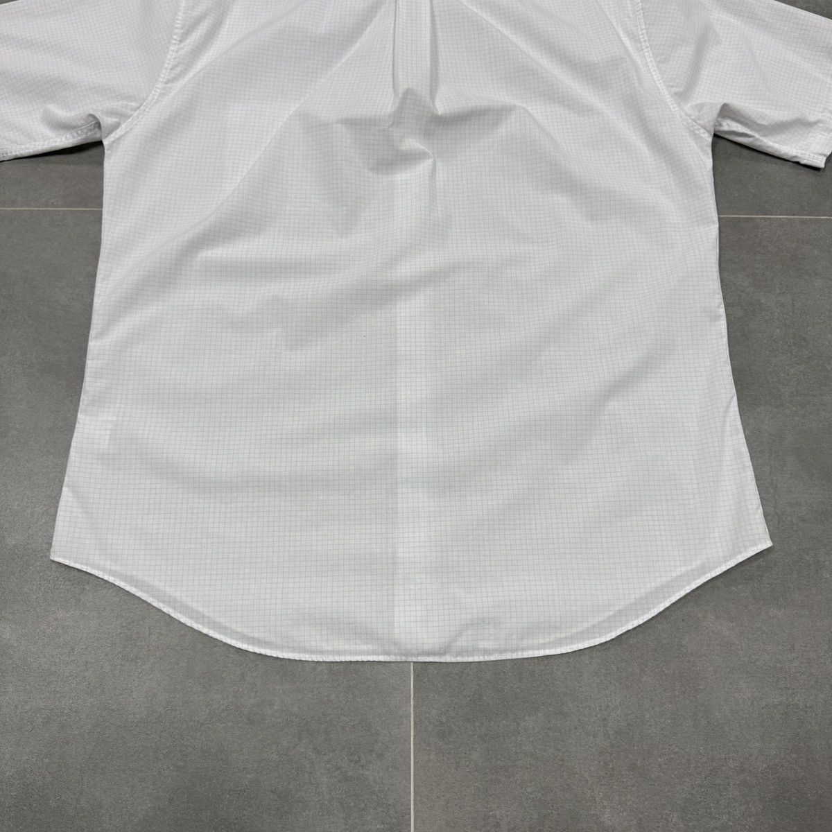 Yves Saint Laurent Yves Saint Laurent Short Sleeve Button Shirt White Checked Size US L / EU 52-54 / 3 - 19 Thumbnail