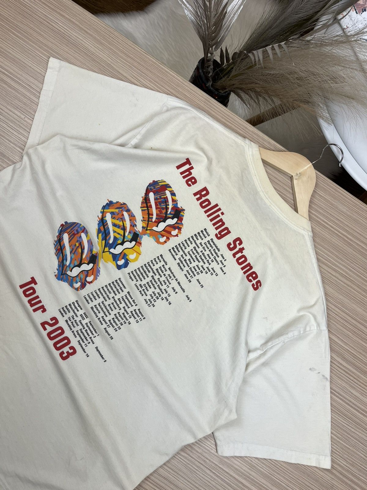 Vintage 2002 The Rolling Stones T-Shirt Tour Jerzees Tag