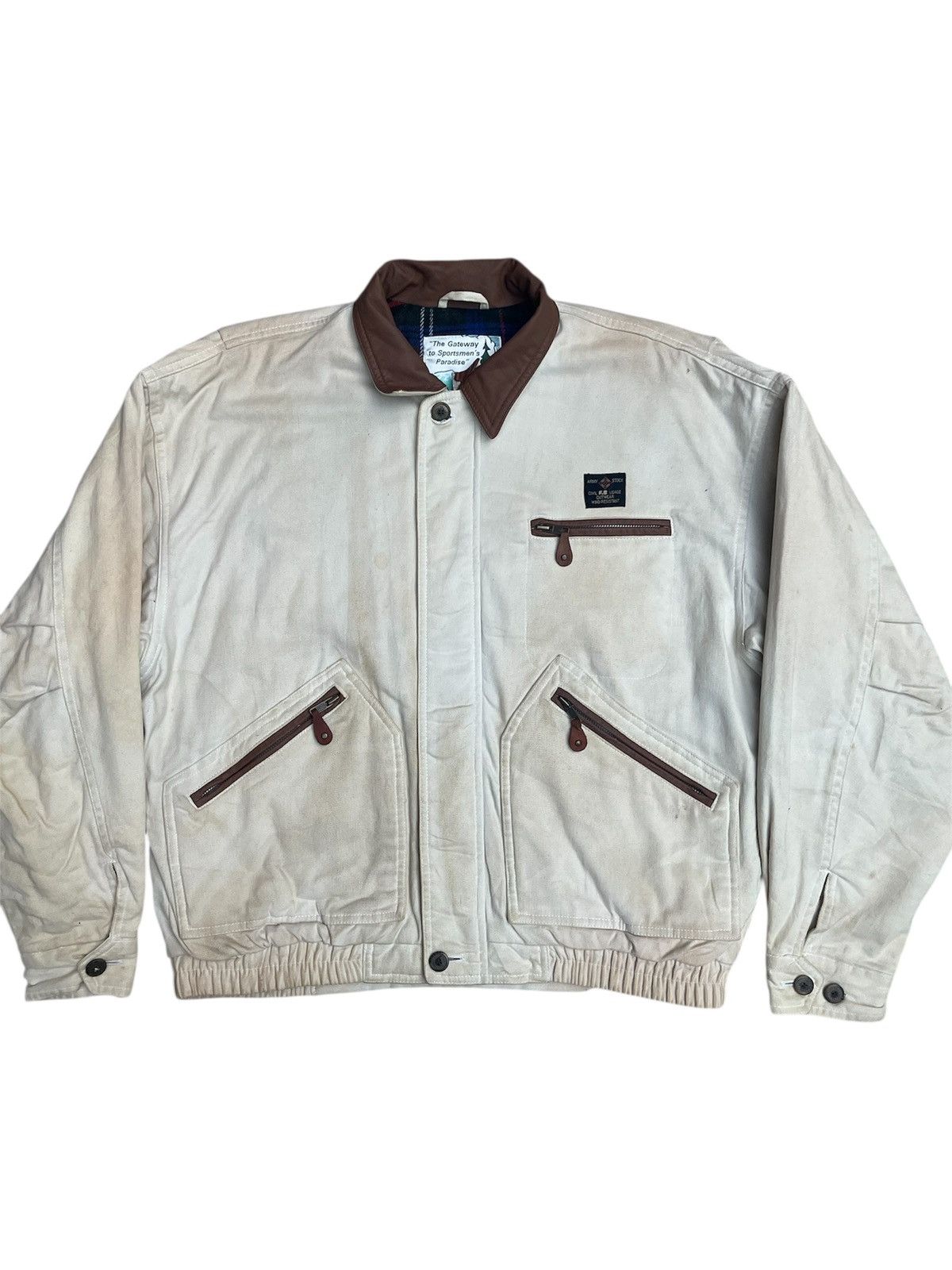 Vintage FANCY BALL “Sportsman’s Paradise” Jacket Leather Collar Size US L / EU 52-54 / 3 - 1 Thumbnail