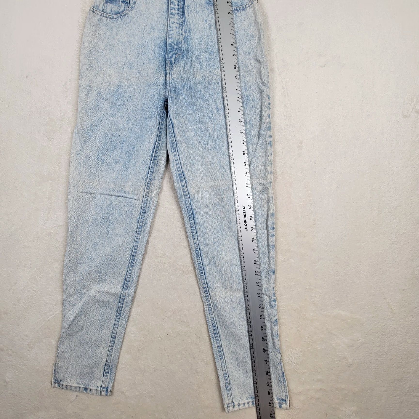 Vintage VINTAGE L.A. Gear Jeans Woman 1980s High Waist Tapered Ankle Blues 28 Inseam Womens Size 32" / US 10 / IT 46 - 7 Thumbnail