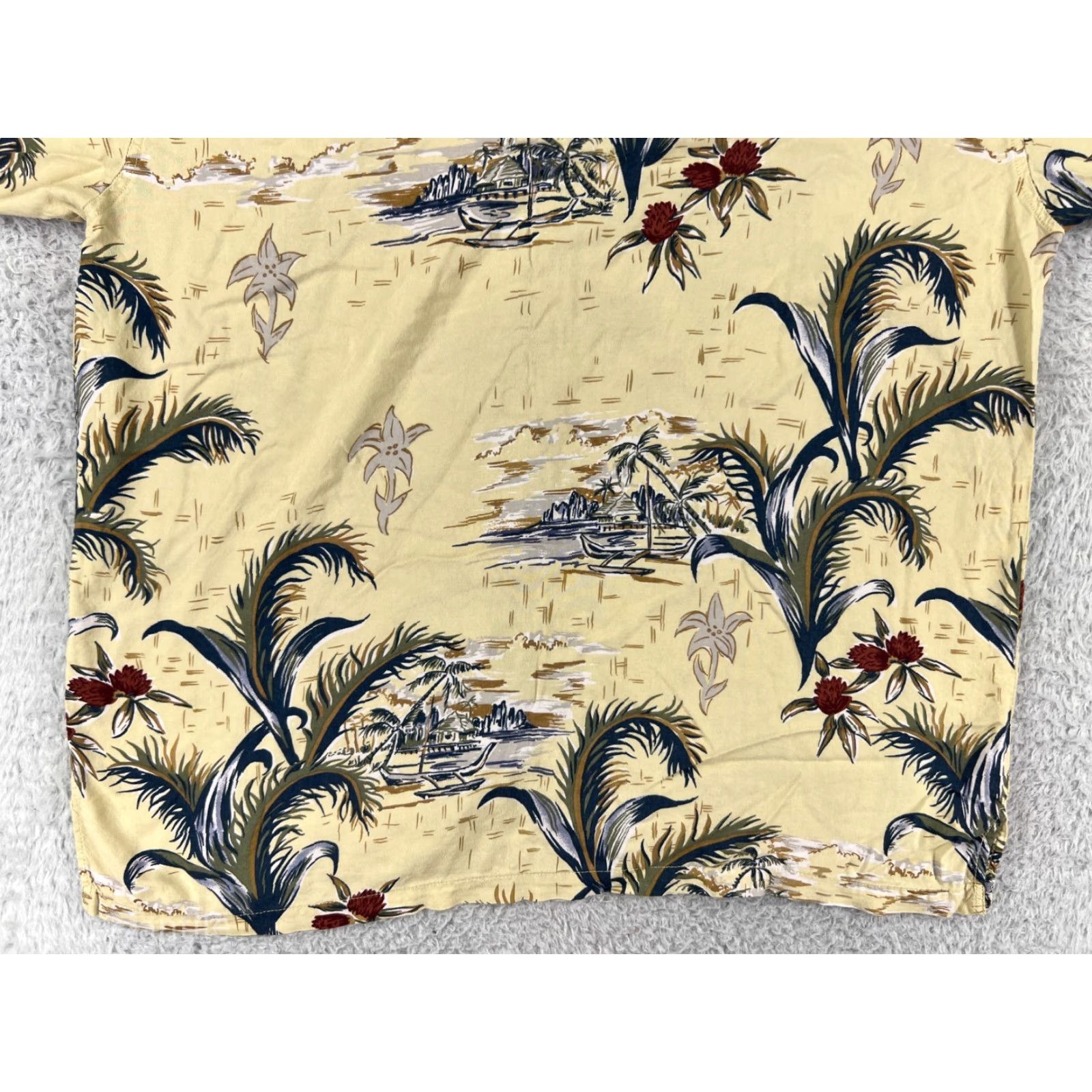 Gotcha Gotcha Shirt Men L Yellow Floral Hawaiian Button-Up Size US L / EU 52-54 / 3 - 7 Thumbnail