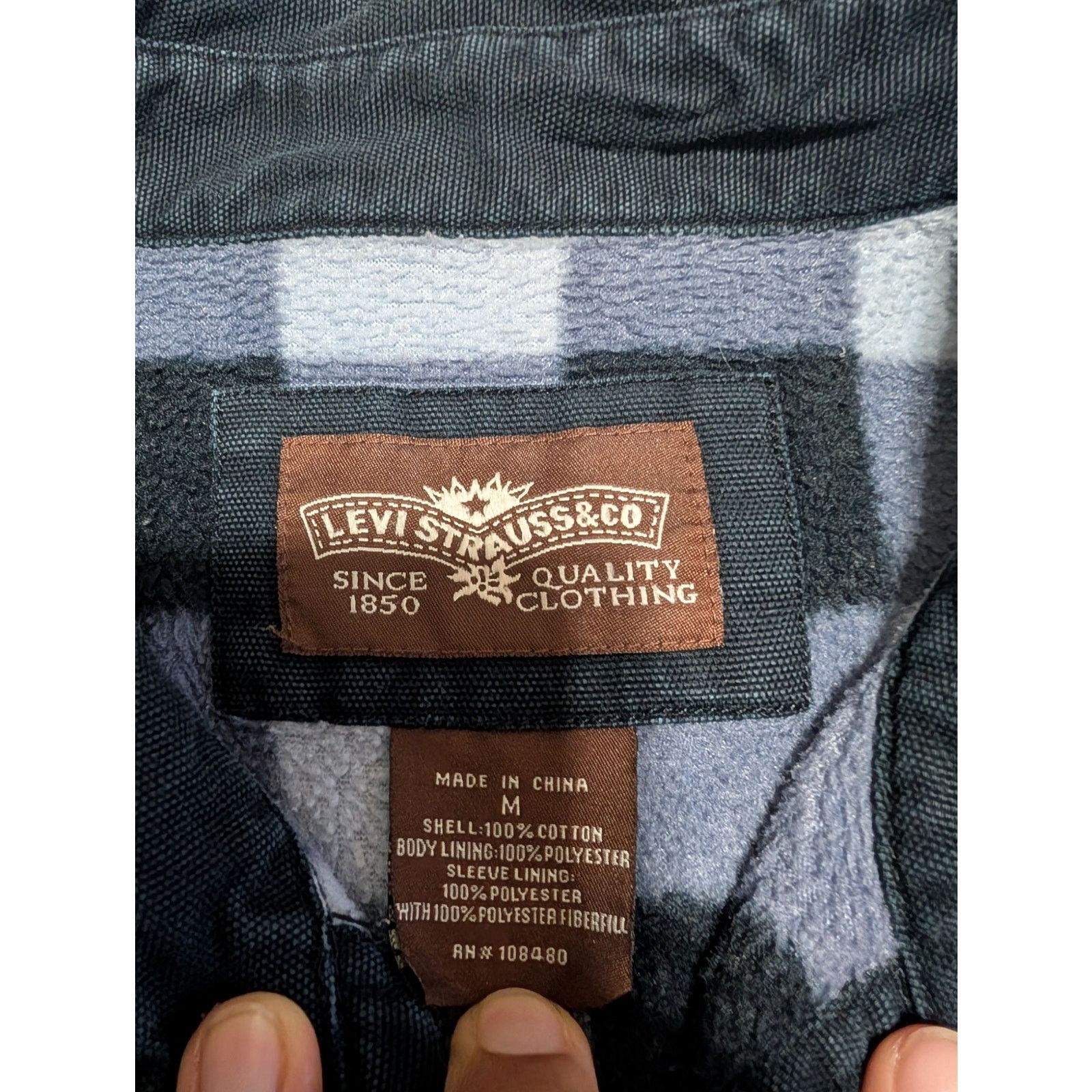 Levi's Levi Strauss & Co Heavy Weight Lined Flannel Button Shirt Size US M / EU 48-50 / 2 - 3 Thumbnail