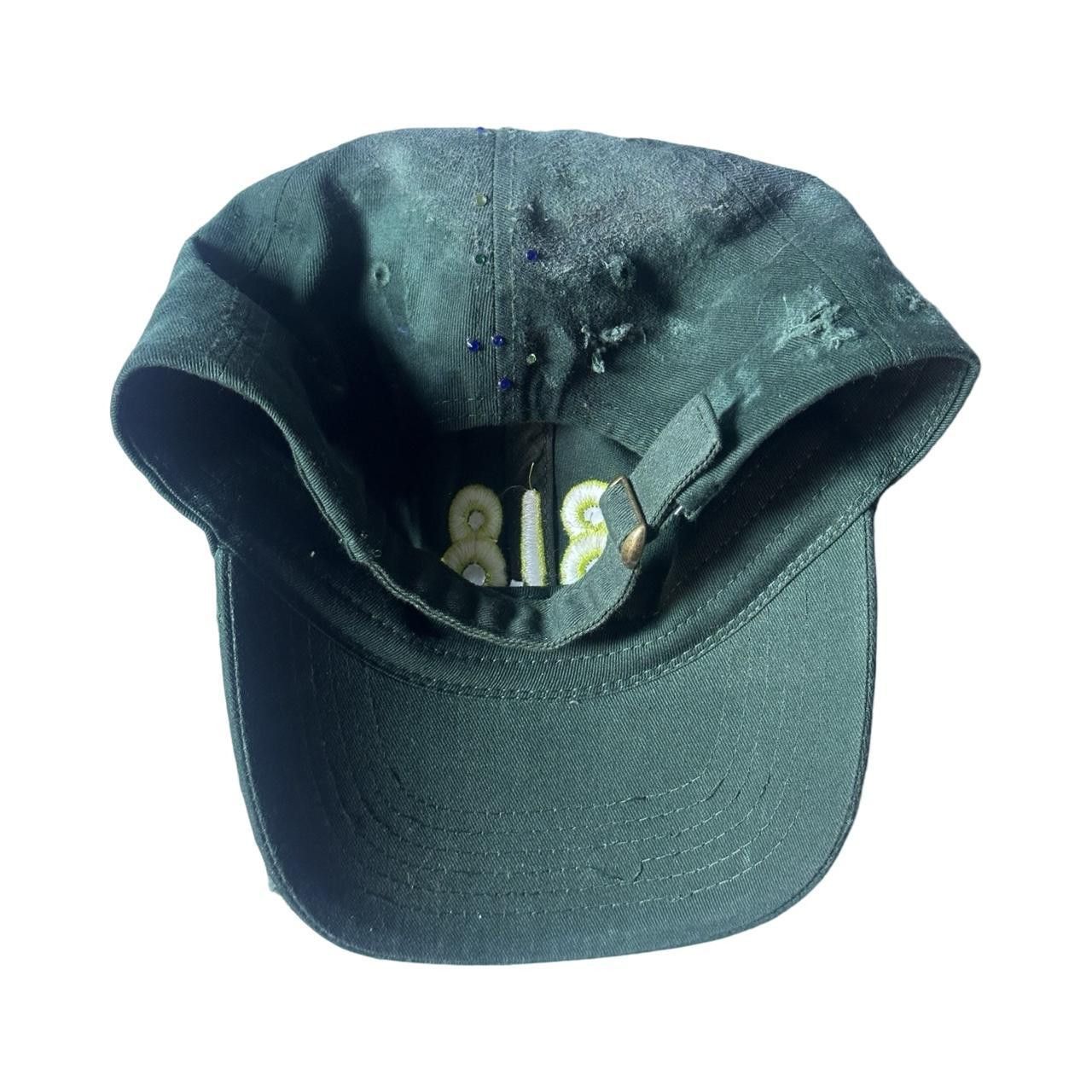 Other ASTROBOI* '818' Green Slick Tar Rhinestone Resin Hat Size ONE SIZE - 3 Thumbnail