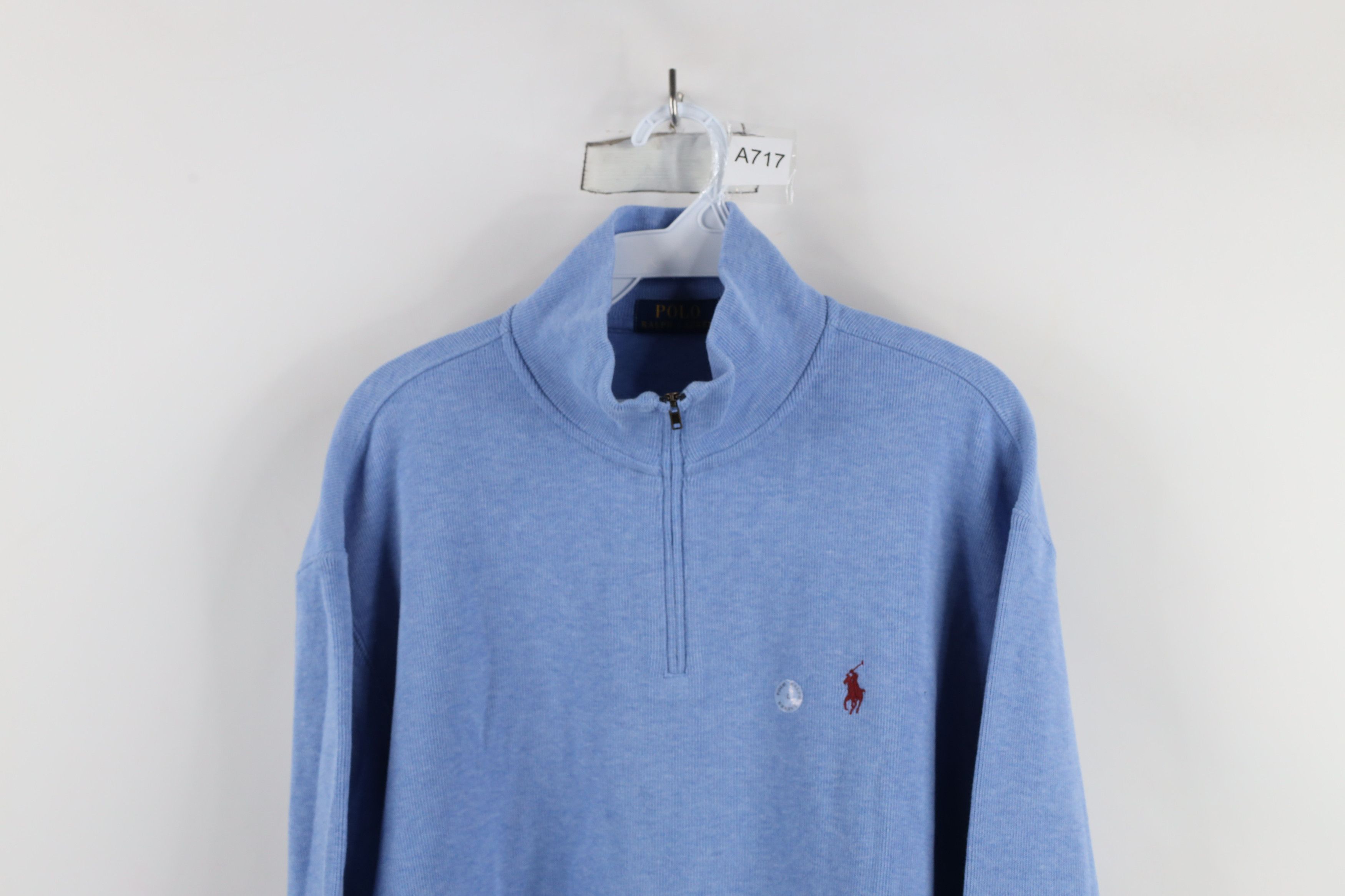 Ralph Lauren × Vintage Deadstock Vintage Y2K Ralph Lauren Ribbed Half Zip Sweater Size US L / EU 52-54 / 3 - 2 Thumbnail