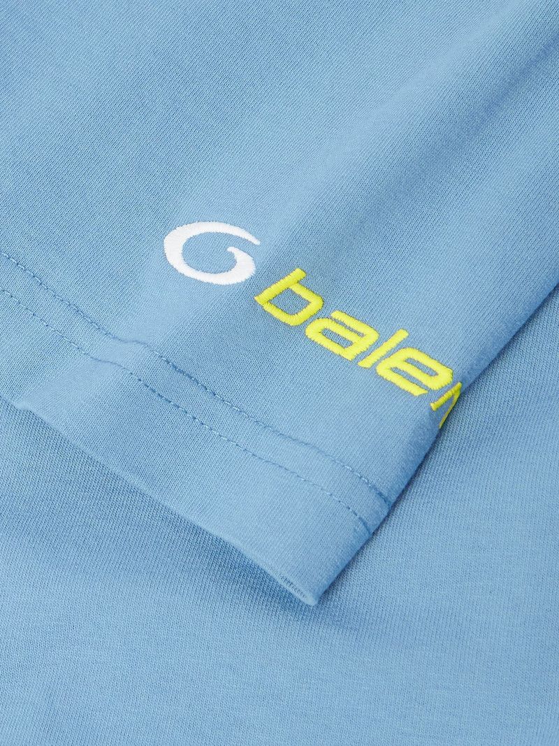 Balenciaga o1in1g0526 Tracksuit Logo Oversized T-Shirt in Blue Size US XL / EU 56 / 4 - 5 Thumbnail