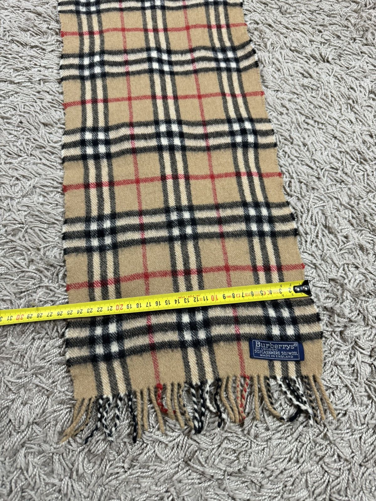 Burberry Vintage cashmere scarf Burberry’s 90s original luxury item Size ONE SIZE - 3 Thumbnail