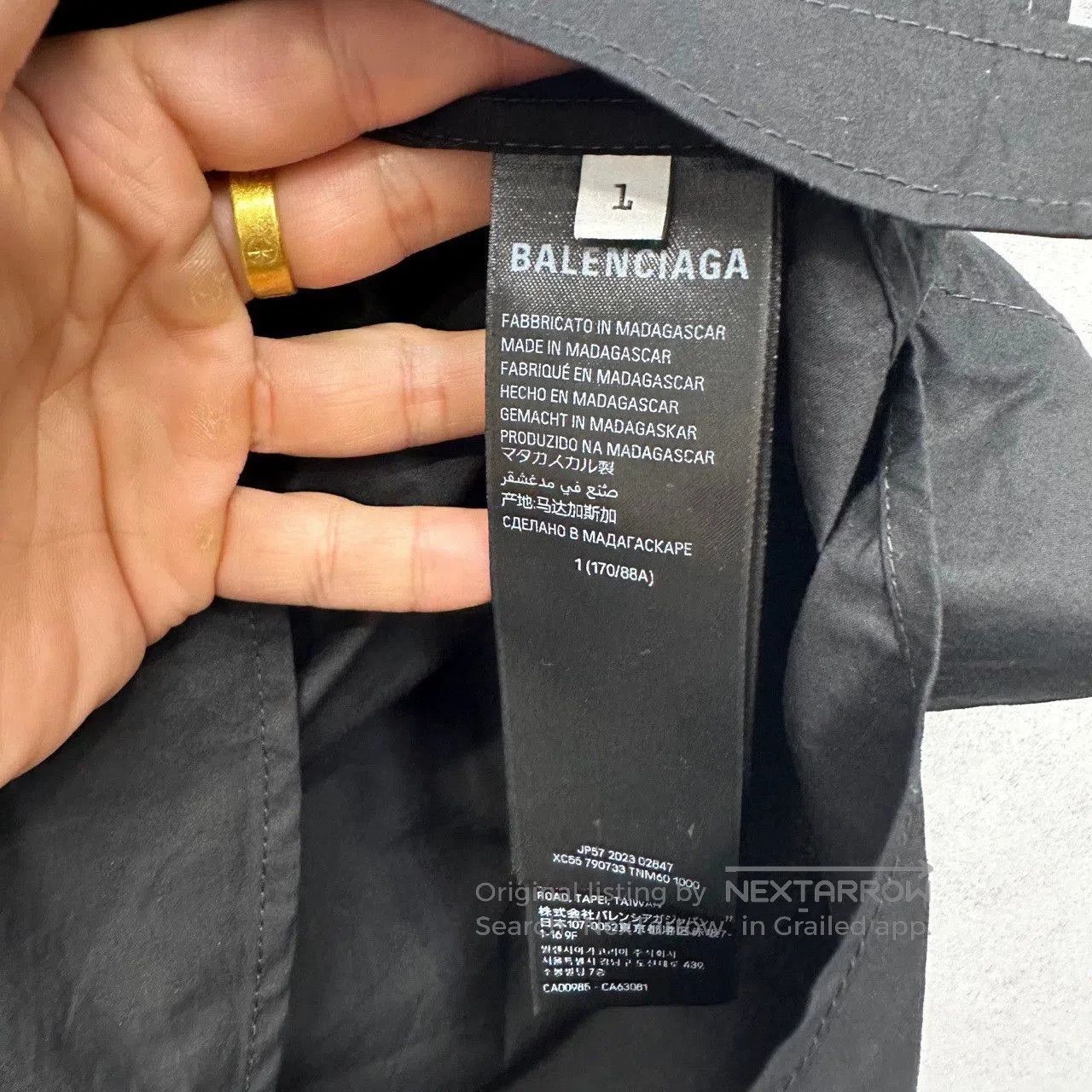 Balenciaga Balenciaga Classic Black Long Sleeve Shirt. Size US L / EU 52-54 / 3 - 4 Thumbnail