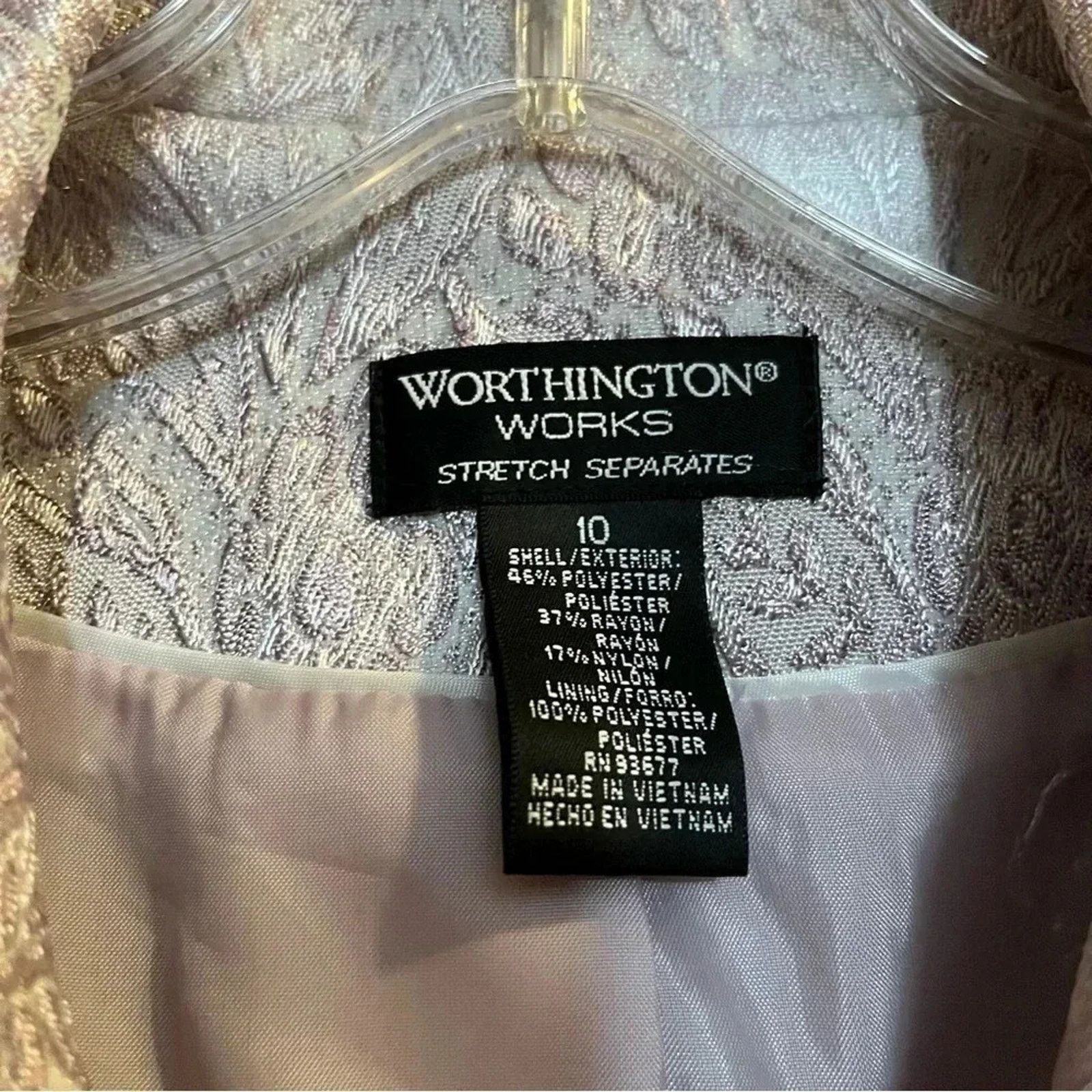 Worthington Worthington Works Size 10 Two Button Blazer Jacket Size L / US 10 / IT 46 - 4 Thumbnail