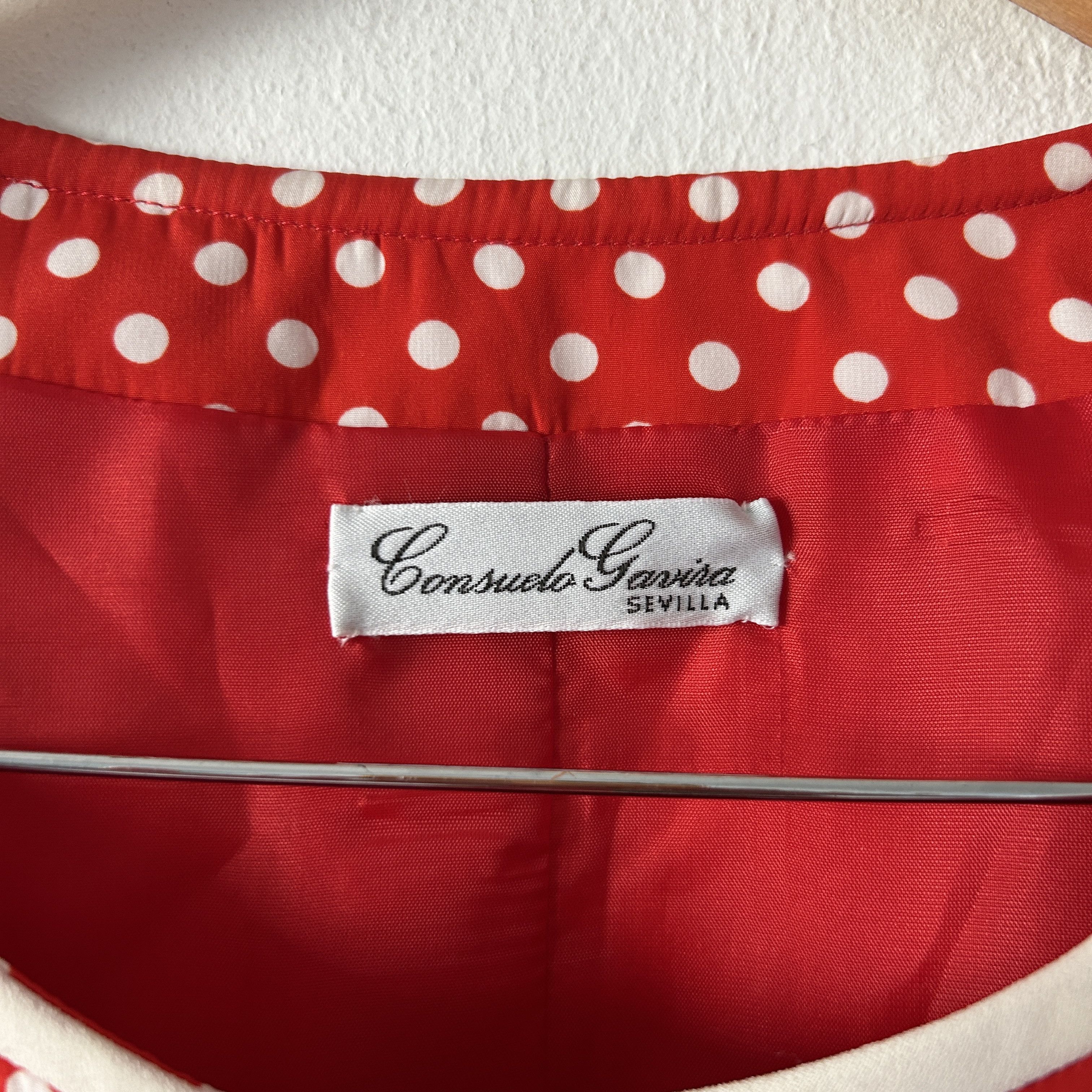Vintage Vintage 80s Red Polka Dot Blazer Size L / US 10 / IT 46 - 13 Thumbnail