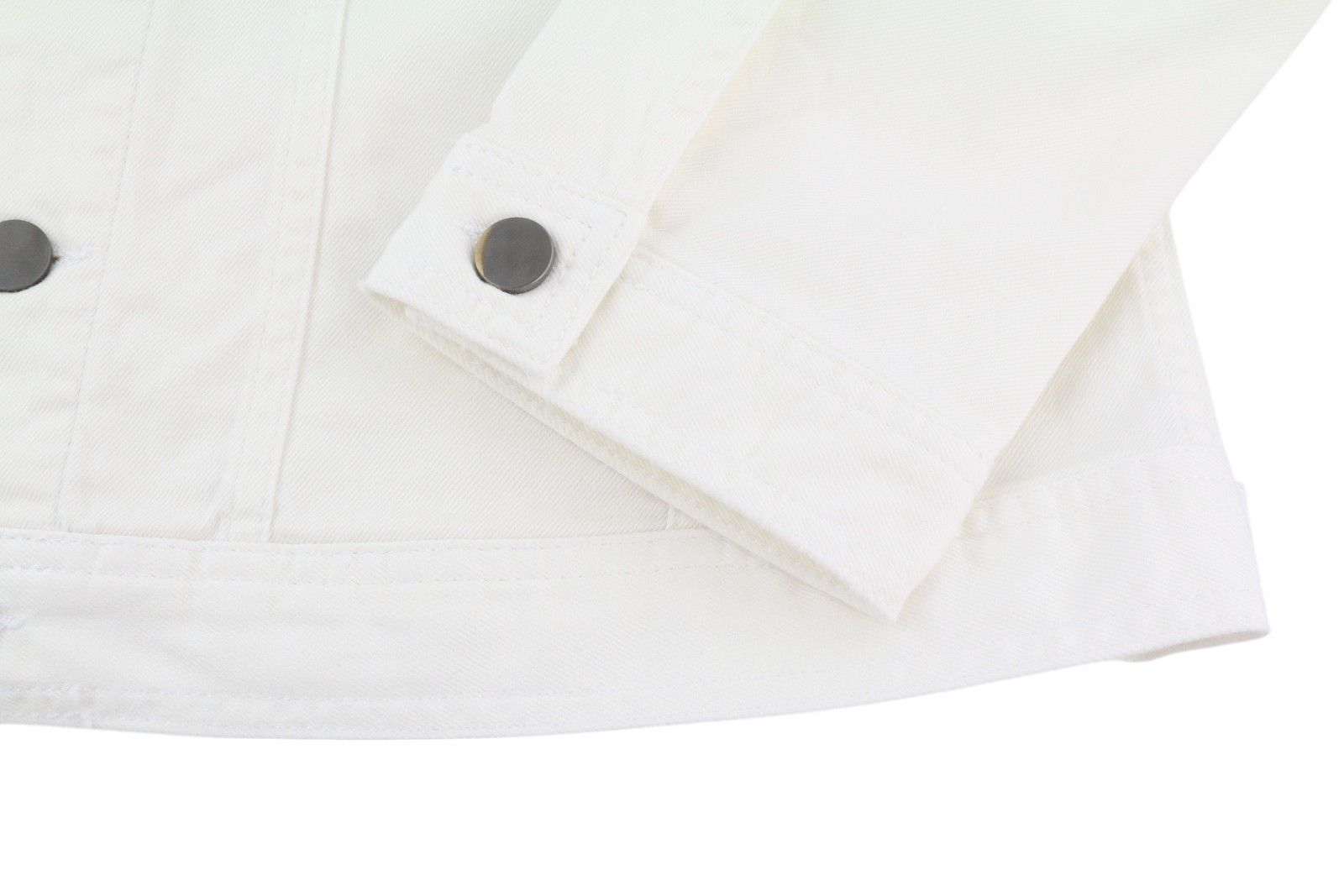 Antony Morato XL Denim White Trucker Button-Up Polo Unlined Jacket 85014 Size US XL / EU 56 / 4 - 5 Thumbnail
