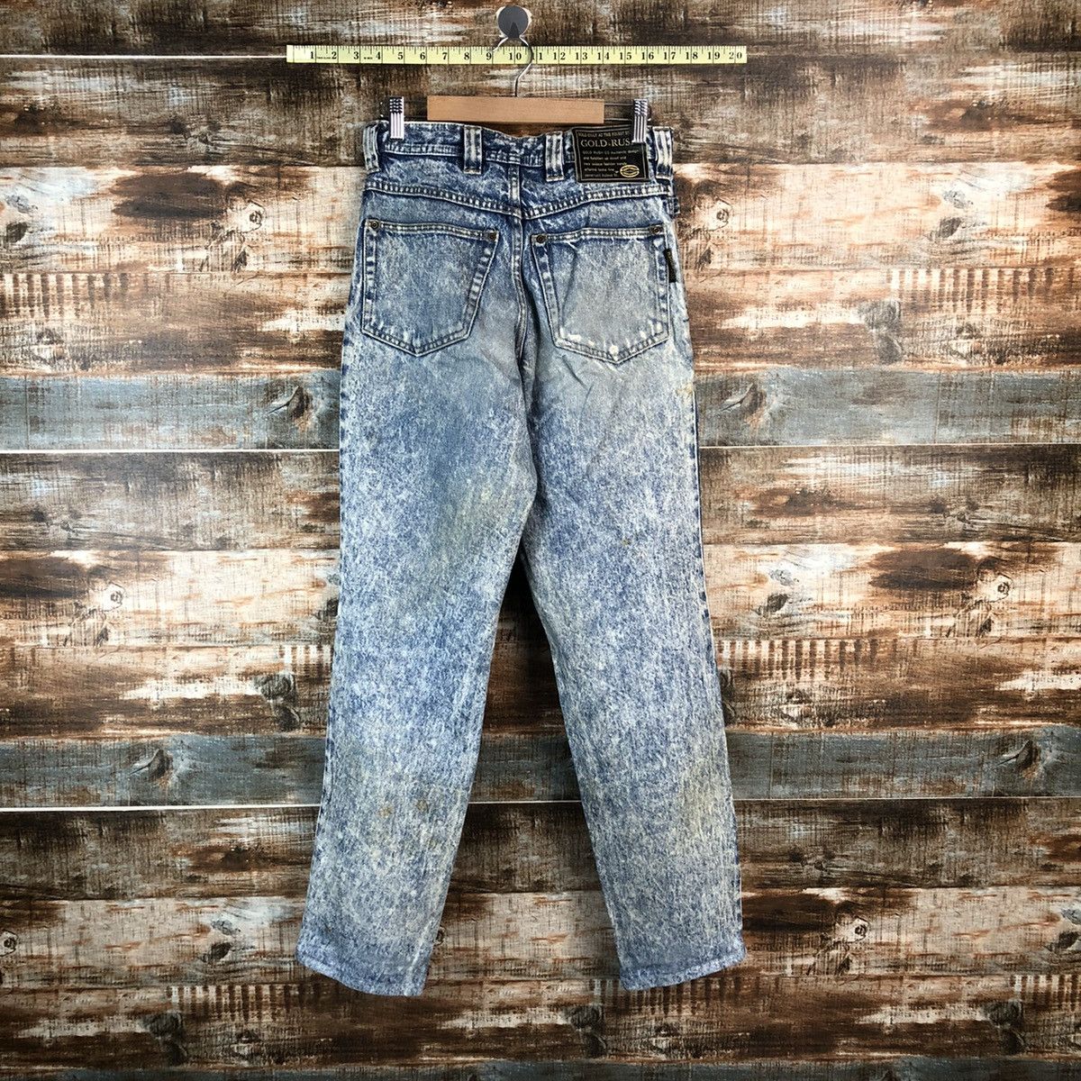 Vintage Gold Rush vintage sand Blue Denim Pants #A2127 Size US 27 - 14 Thumbnail