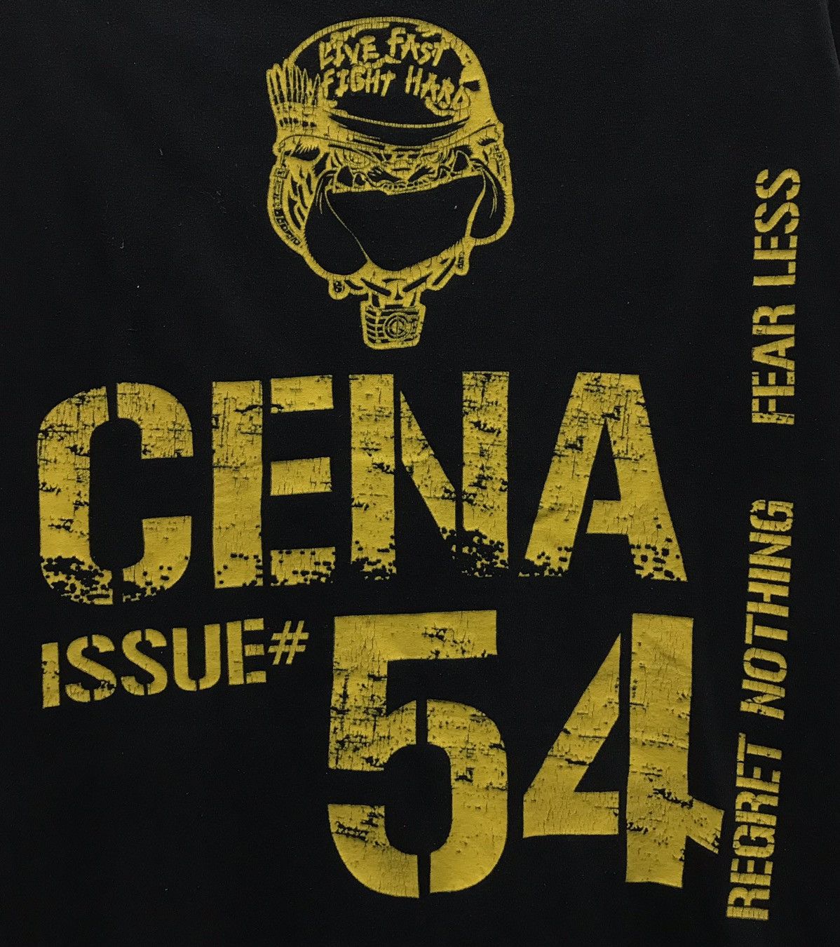 Vintage × WWE × WWF Vintage WWE John Cena Live Fast Fight Hard Shirt Size US XL / EU 56 / 4 - 4 Thumbnail