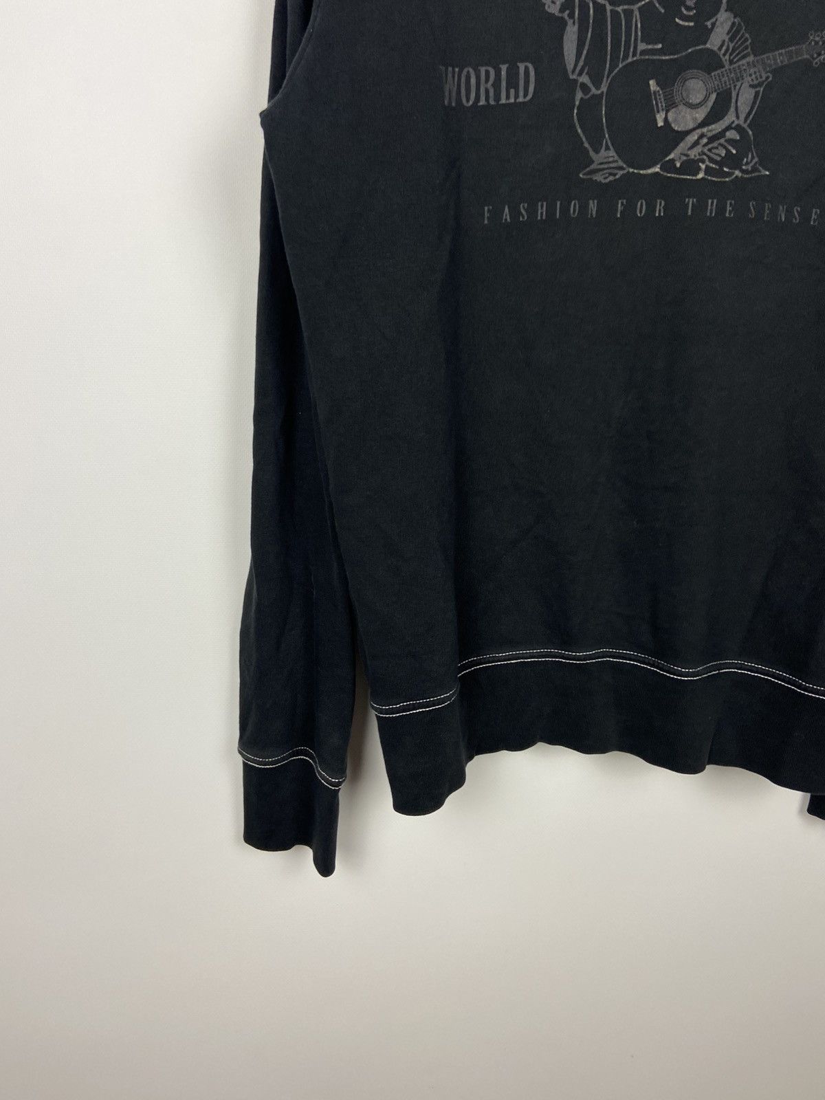 True Religion True Religion Black Zip Hoodie Hooded Y2k Buddha Big Logo Size US S / EU 44-46 / 1 - 13 Thumbnail