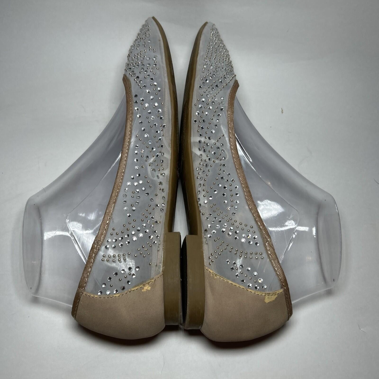 BCBGeneration BCBGeneration Women Slip-On Mesh Rhinestone Ballerina Size8M Size US 8 / IT 38 - 4 Thumbnail