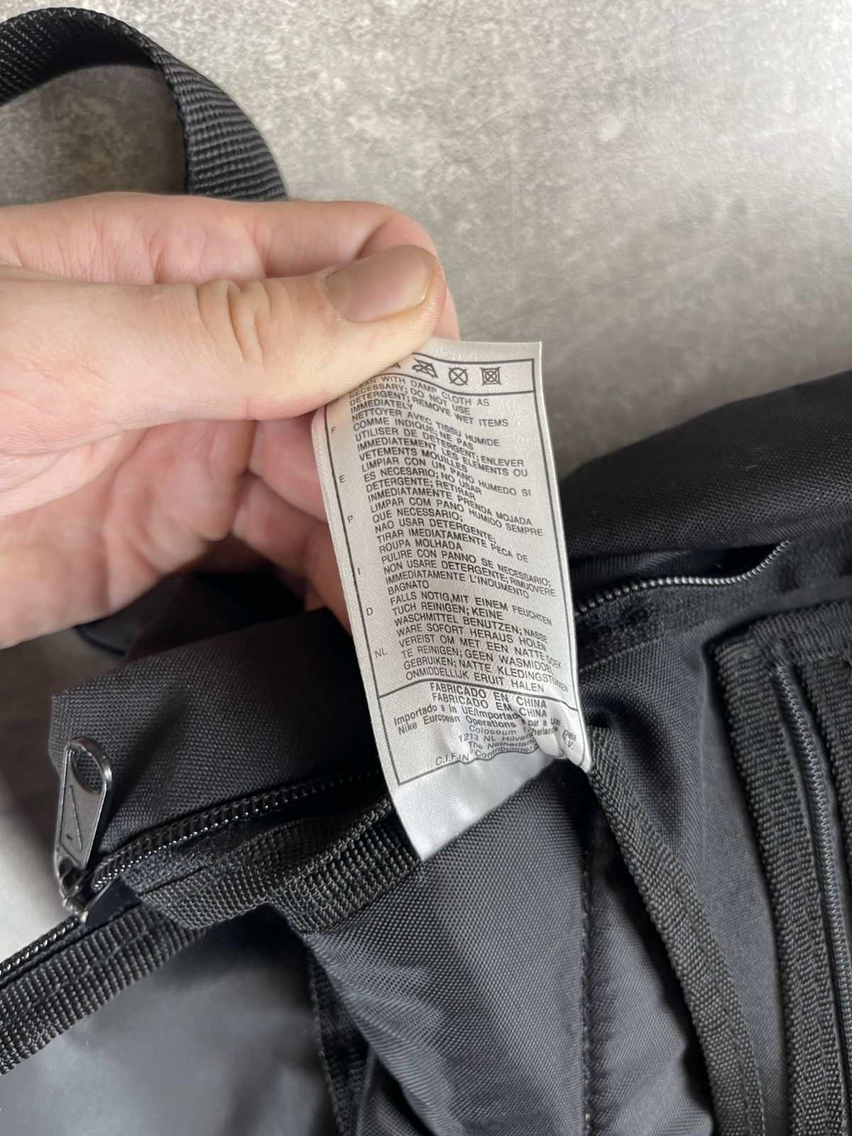 Nike Black Nylon Bag Tote Crossbody Sports Travel Gym
