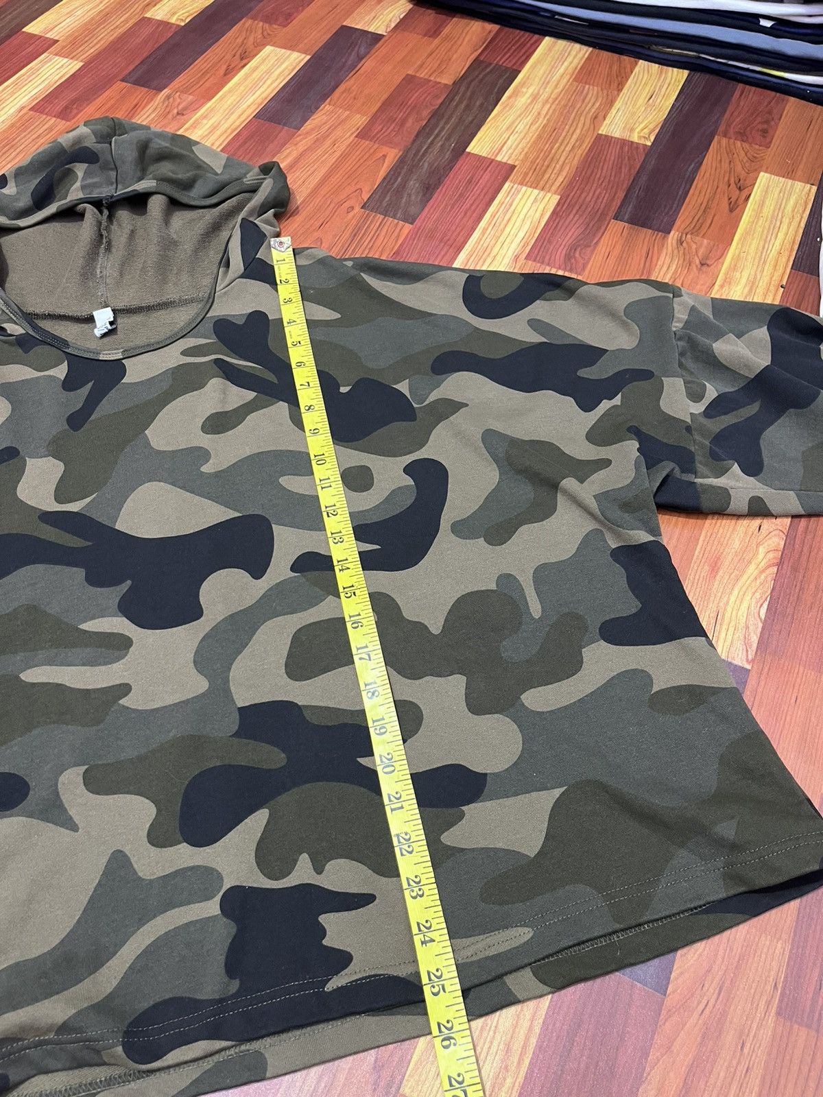 Japanese Brand H/S Designed By Rei Japan Camo Poncho Hoodie Size US L / EU 52-54 / 3 - 12 Thumbnail