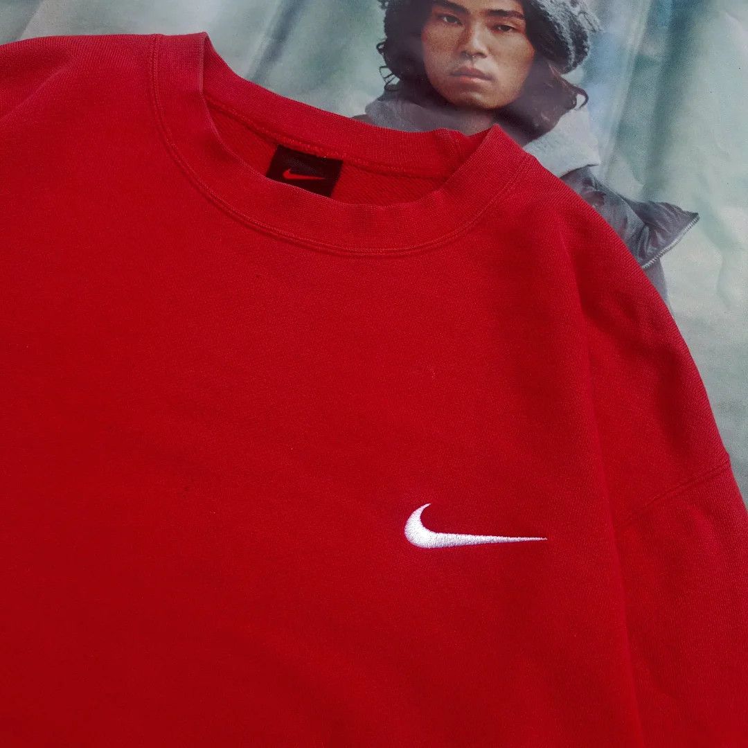 Nike Vintage 90s Nike small swoosh Sweatshirts Size US M / EU 48-50 / 2 - 1 Thumbnail