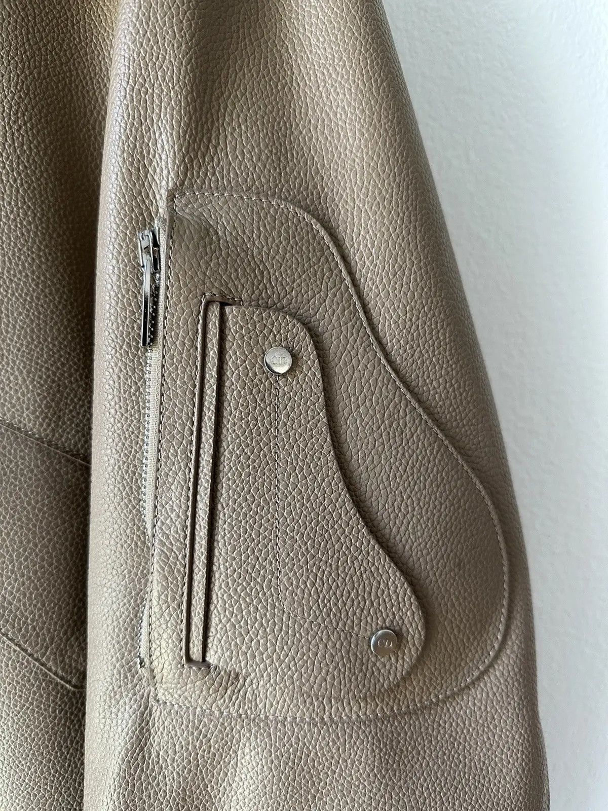 Dior Dior Bomber Leather Jacket Beaver Fur Collar Size US L / EU 52-54 / 3 - 5 Thumbnail