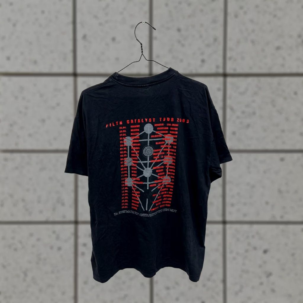 Vintage Arkhon Infaustus Filth Catalyst 2003 Tour T-Shirt XL Black Men Short Sleeve Crew Neck Cotton Vintage Mens XL Shirt Size US XL / EU 56 / 4 - 1 Thumbnail
