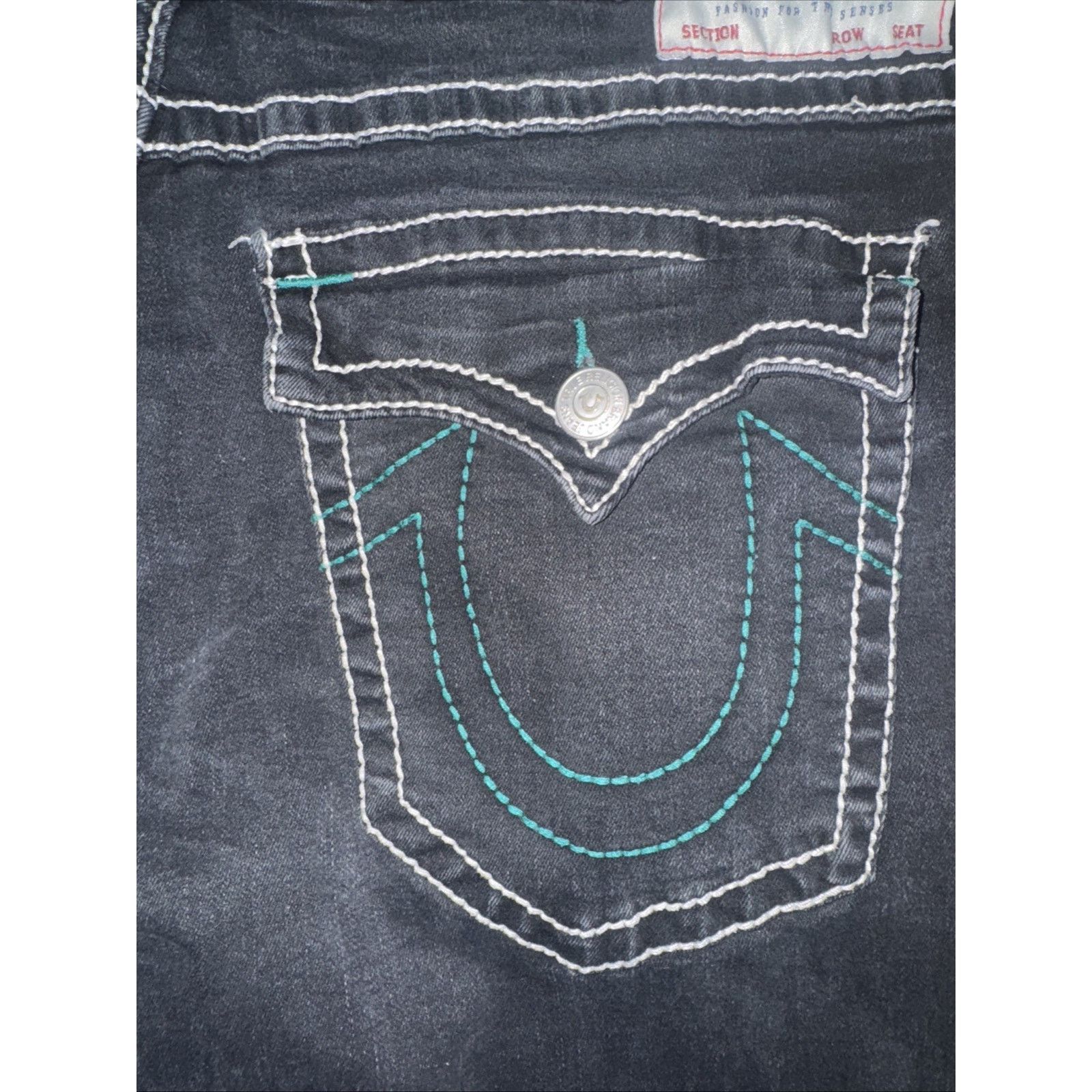 True Religion × Vintage True Religion Ricky Relaxed Fit Jeans Black 40x34 Size US 40 / EU 56 - 10 Thumbnail