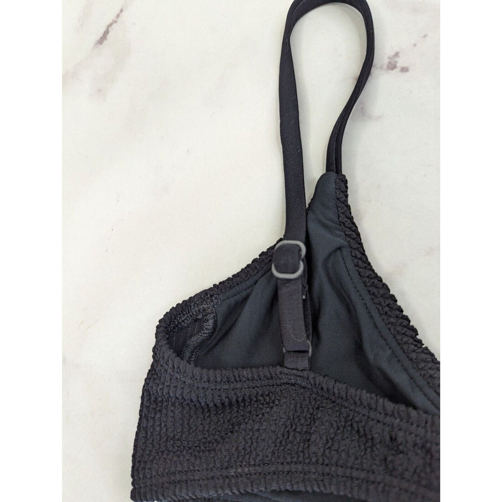 Good American Good American Swim Top Women 2 Medium Crinkle Twist Bikini Size M / US 6-8 / IT 42-44 - 6 Thumbnail